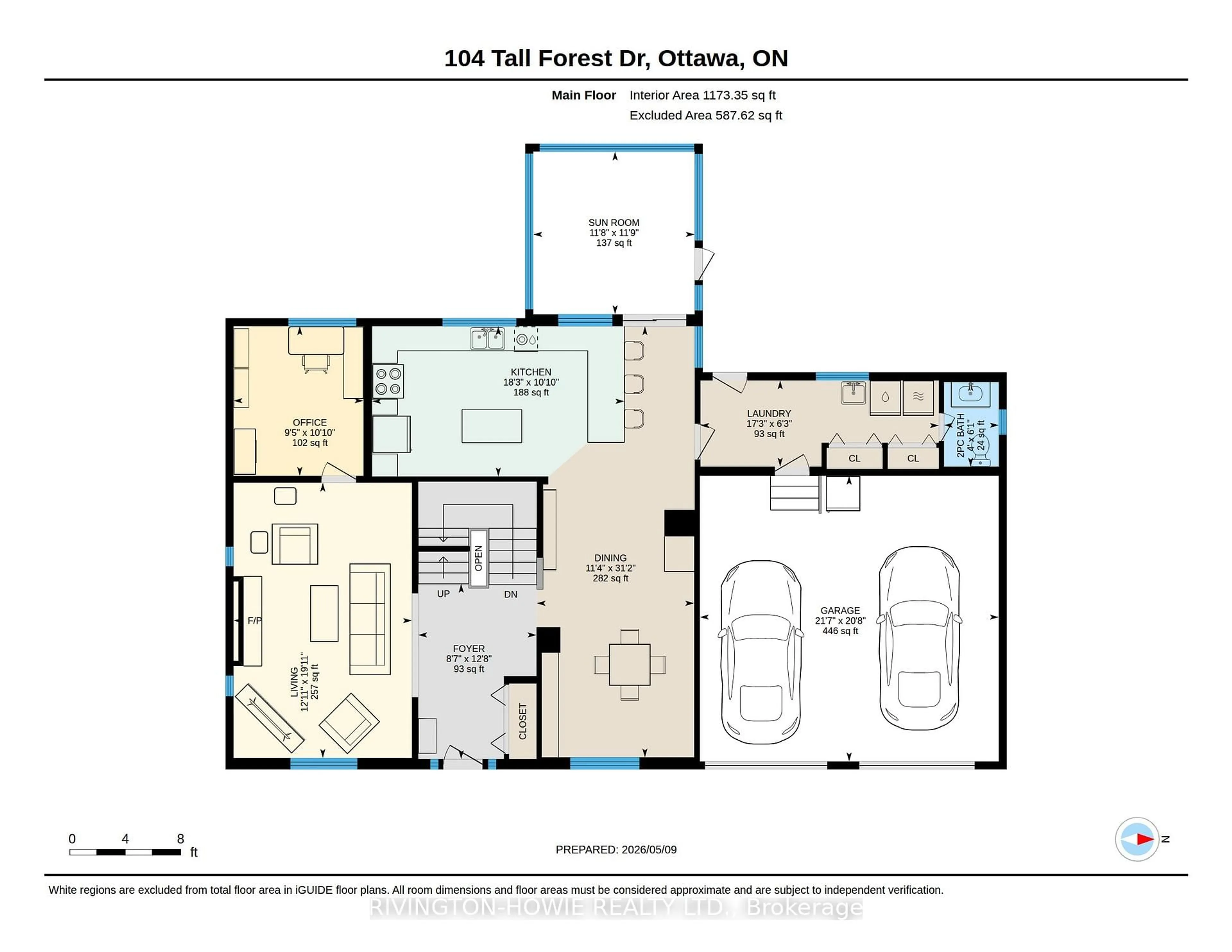 Floor plan for 104 Tall Forest Dr, Carp Ontario K0A 1L0