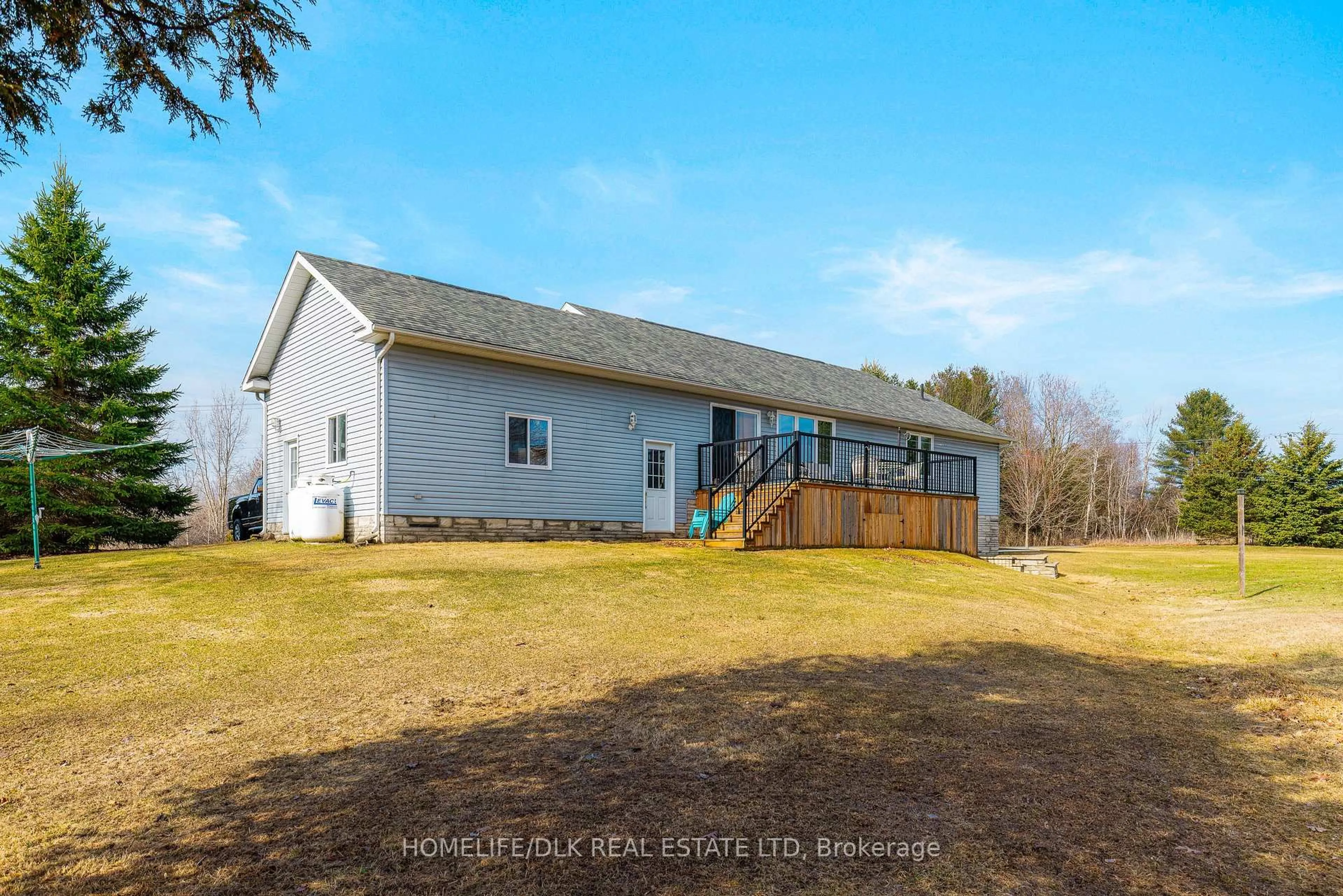 A pic from outside/outdoor area/front of a property/back of a property/a pic from drone, water/lake/river/ocean view for 1561 Blue Church Rd, Augusta Ontario K0E 1T0