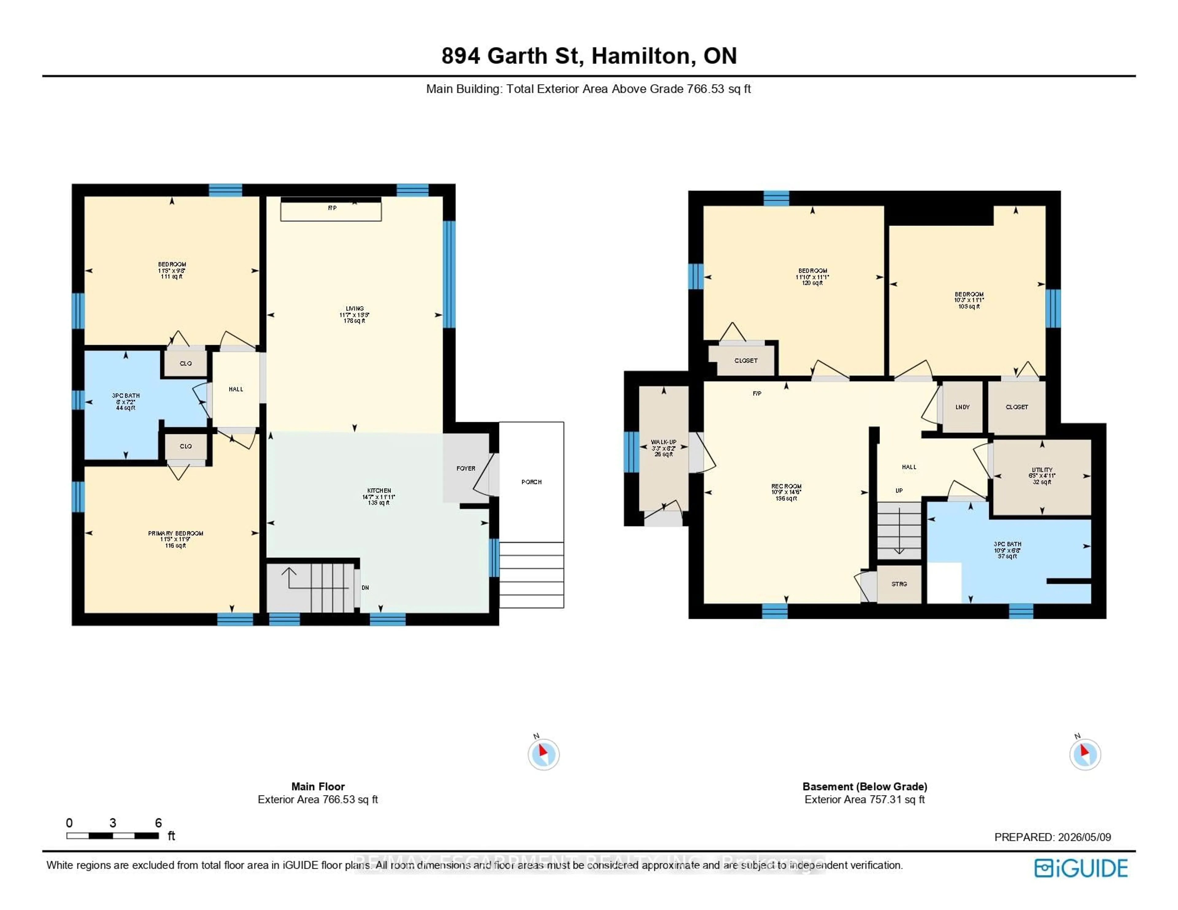 Floor plan for 894 Garth St, Hamilton Ontario L9G 4K9