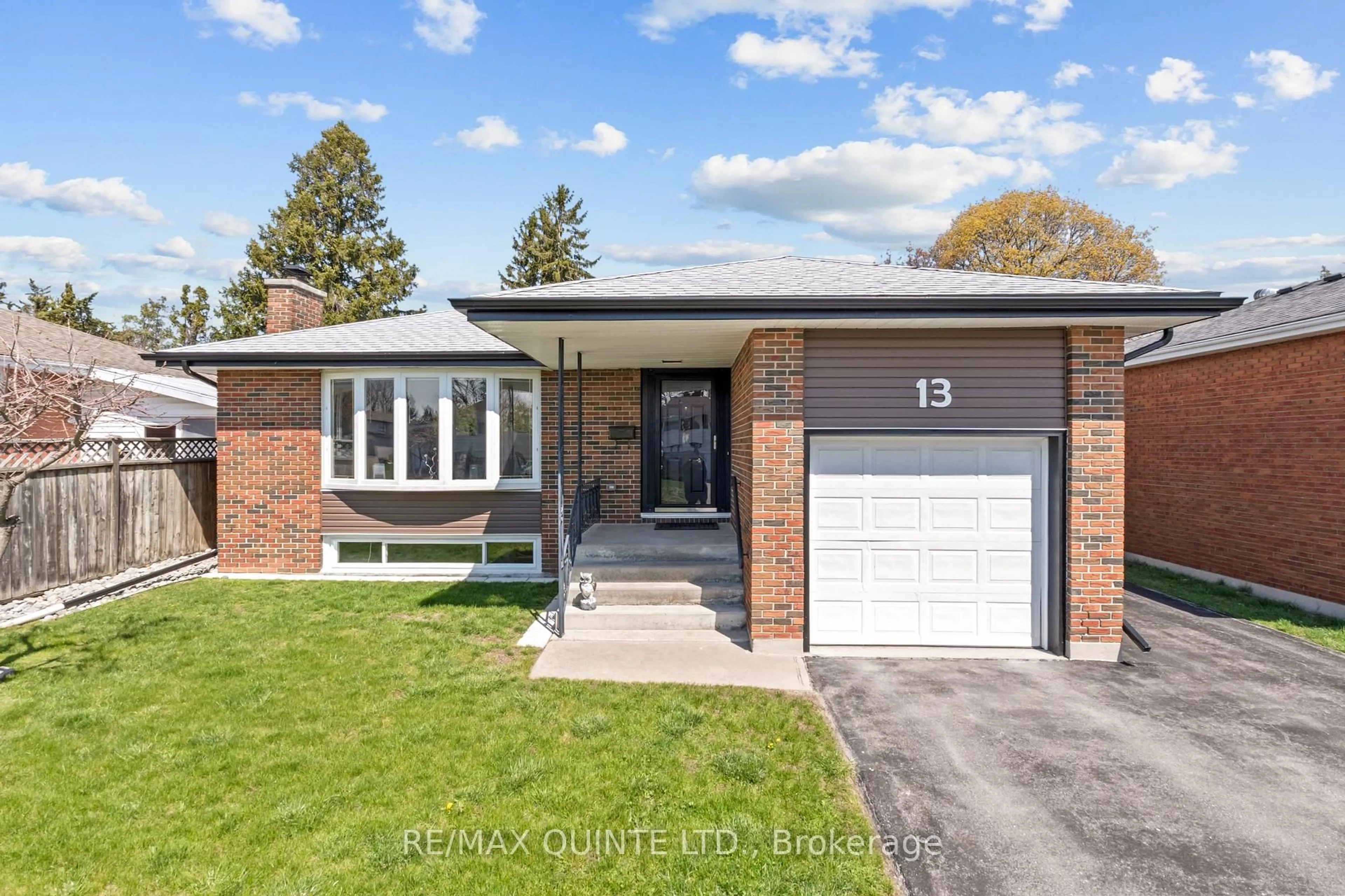 Home with brick exterior material, street for 13 Gearin St, Quinte West Ontario K8V 3Y2