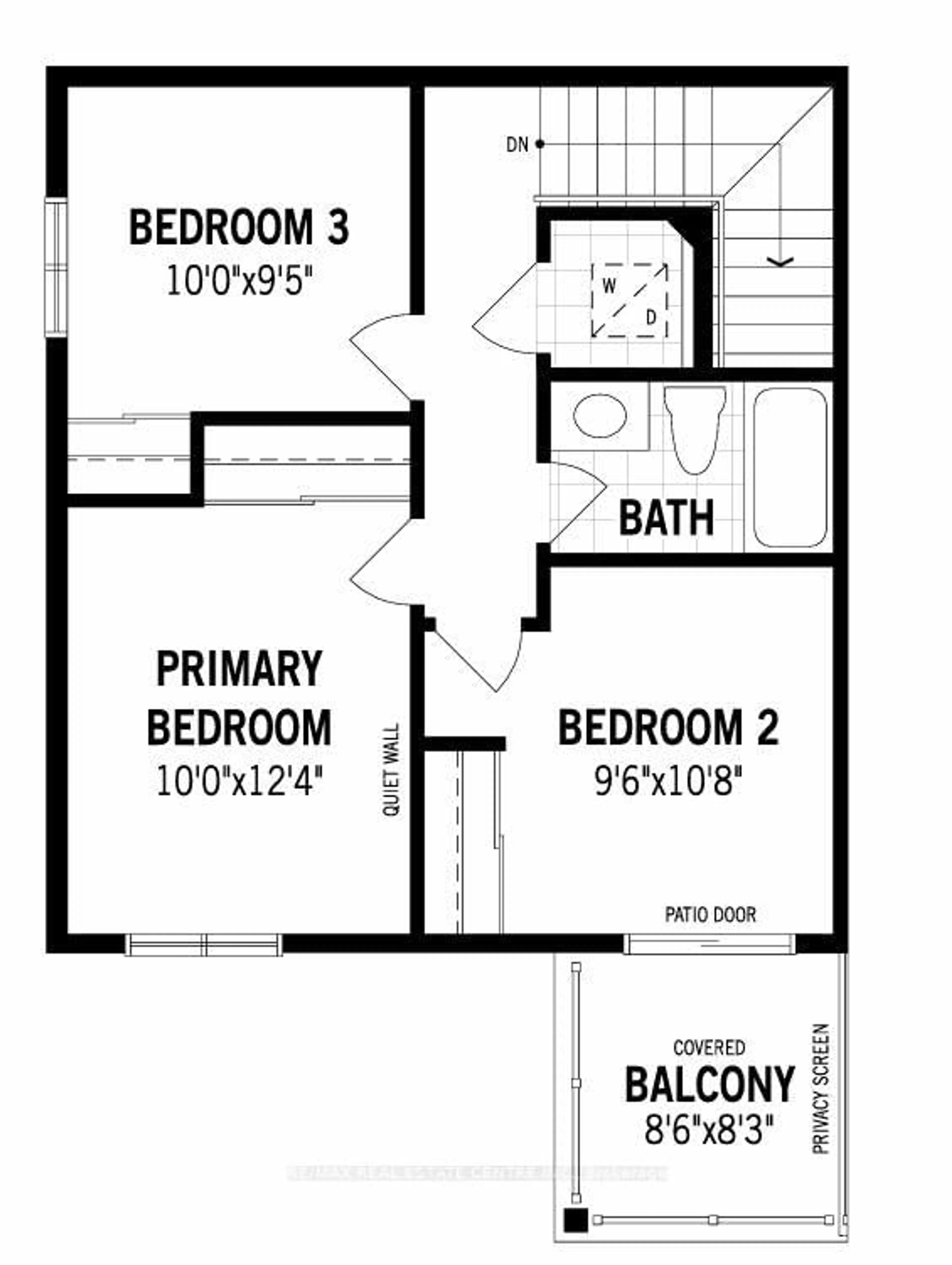 Floor plan for 402 PARNIAN PVT Private, Barrhaven Ontario K2J 7K5