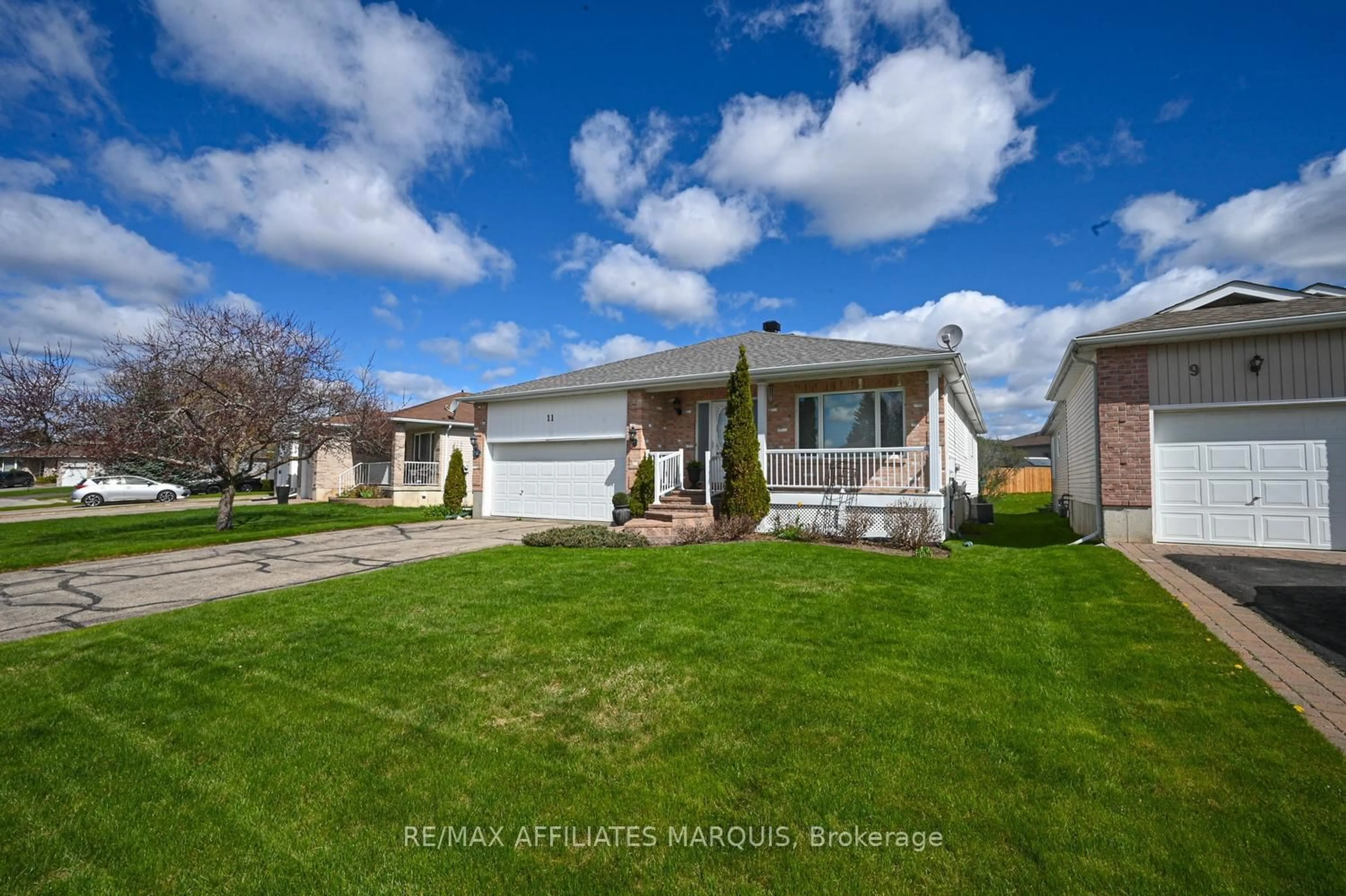 Home with vinyl exterior material, street for 11 Decaria Blvd, Perth Ontario K7H 3P6