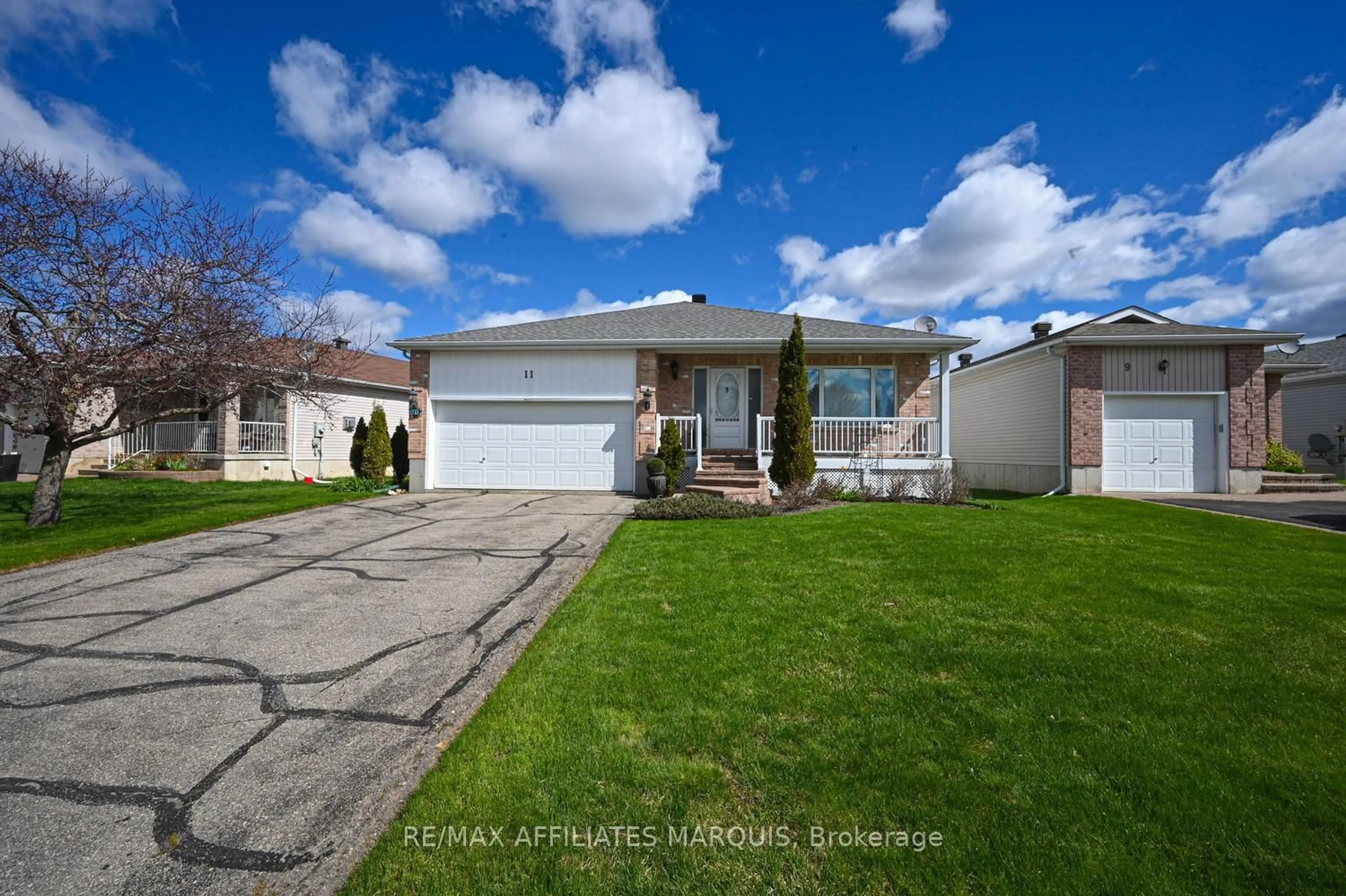 Home with vinyl exterior material, street for 11 Decaria Blvd, Perth Ontario K7H 3P6