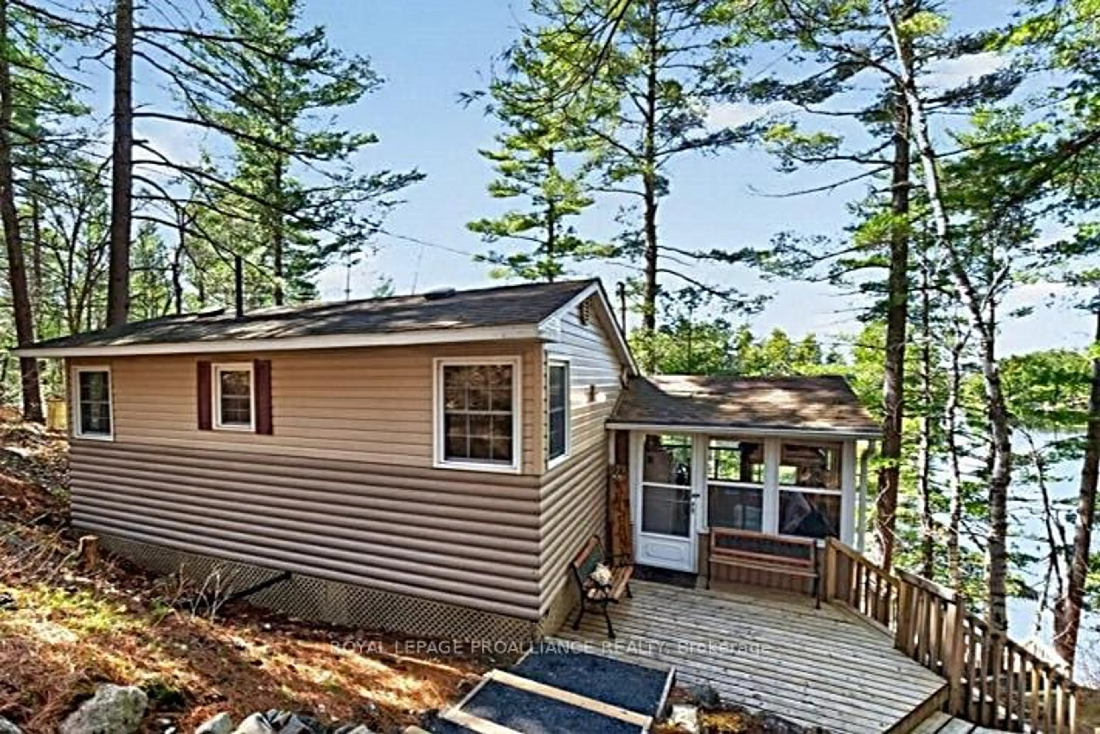 Home with vinyl exterior material, water/lake/river/ocean view for 1038A Brown's Lane, Ardoch Ontario K0H 1C0