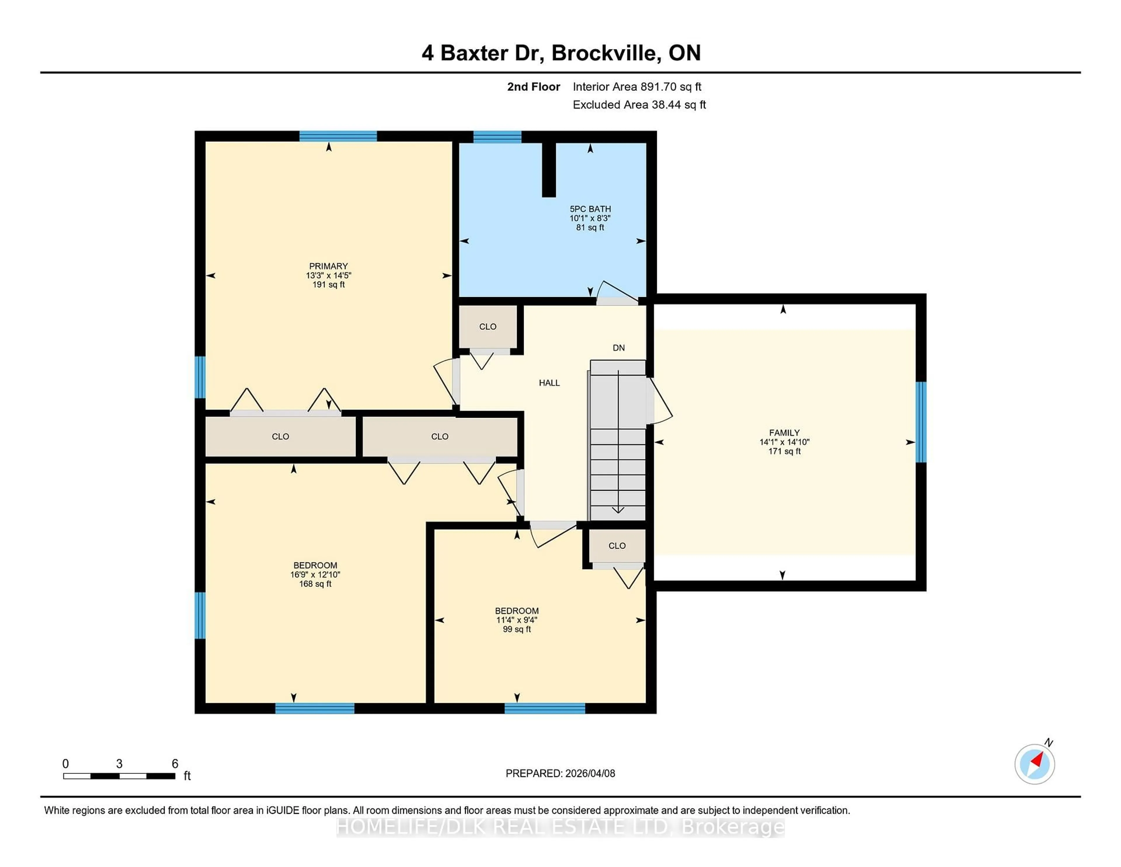 Floor plan for 4 Baxter Dr, Brockville Ontario K6V 3T8