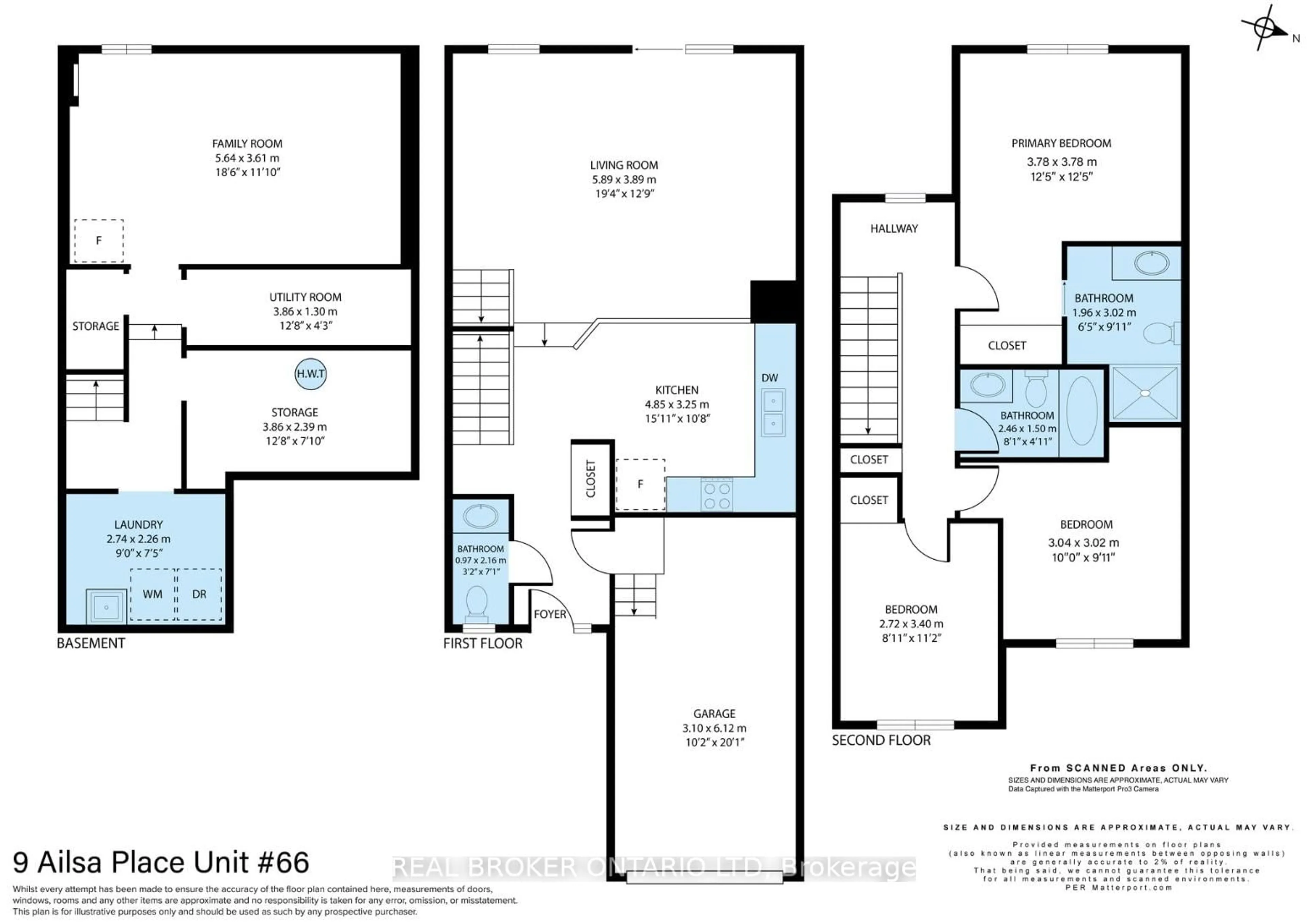 Floor plan for 9 Ailsa Pl #66, London South Ontario N5Z 4Z6