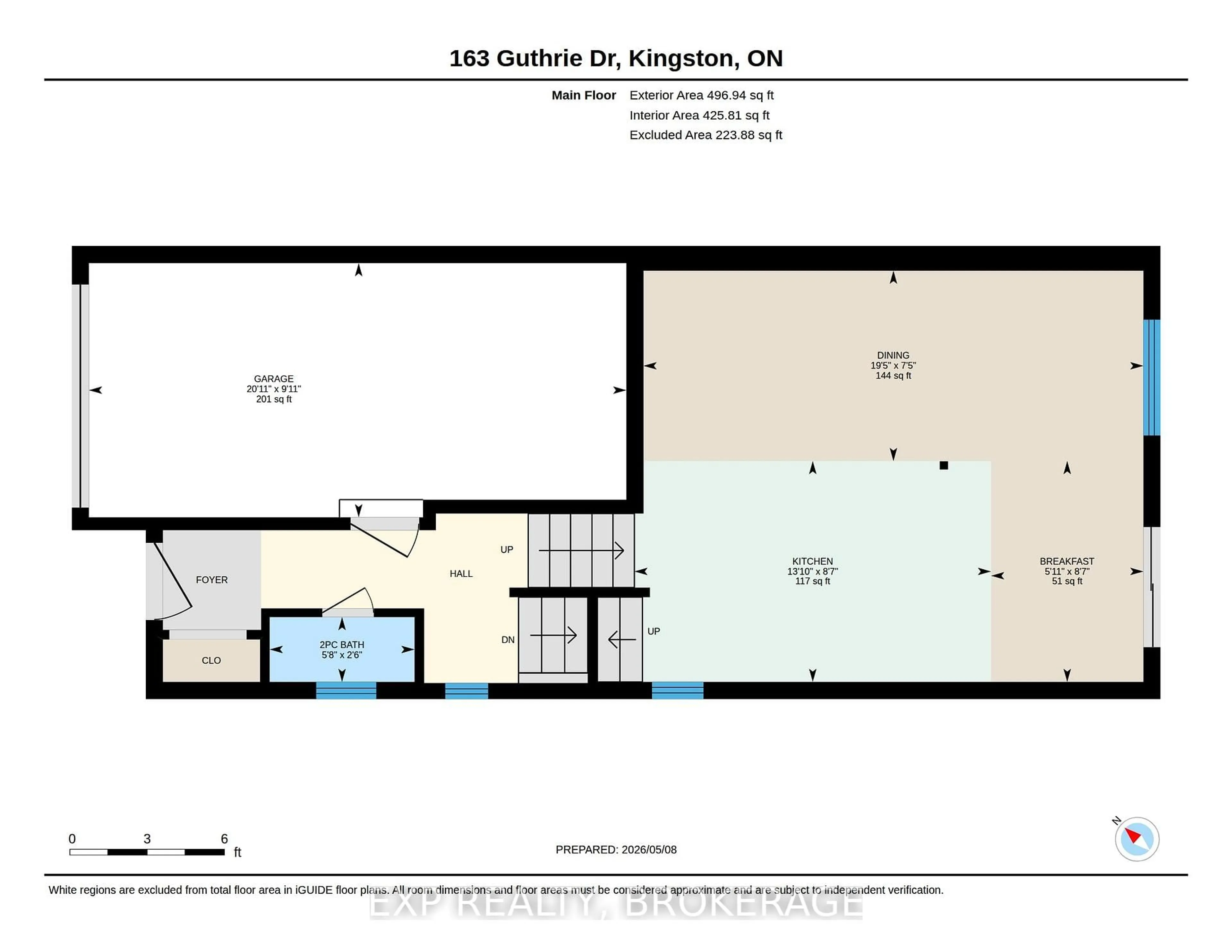Floor plan for 163 GUTHRIE Dr, Kingston Ontario K7K 7A4