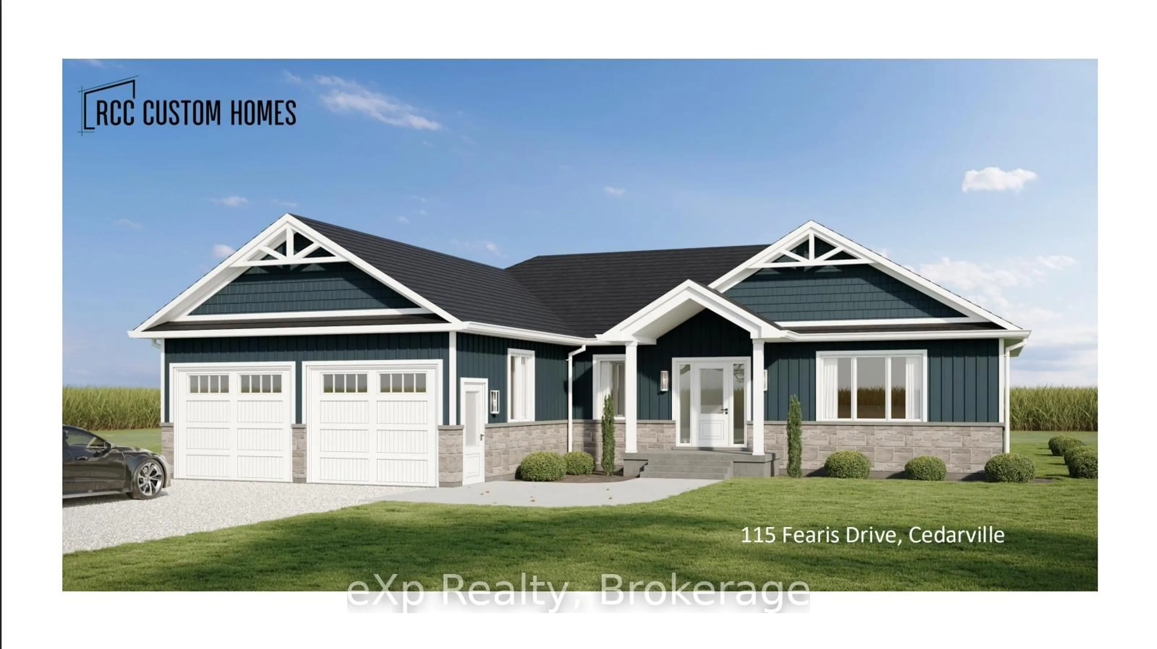 Home with vinyl exterior material, street for 115 Feairs Dr, Southgate Ontario N0G 1N0