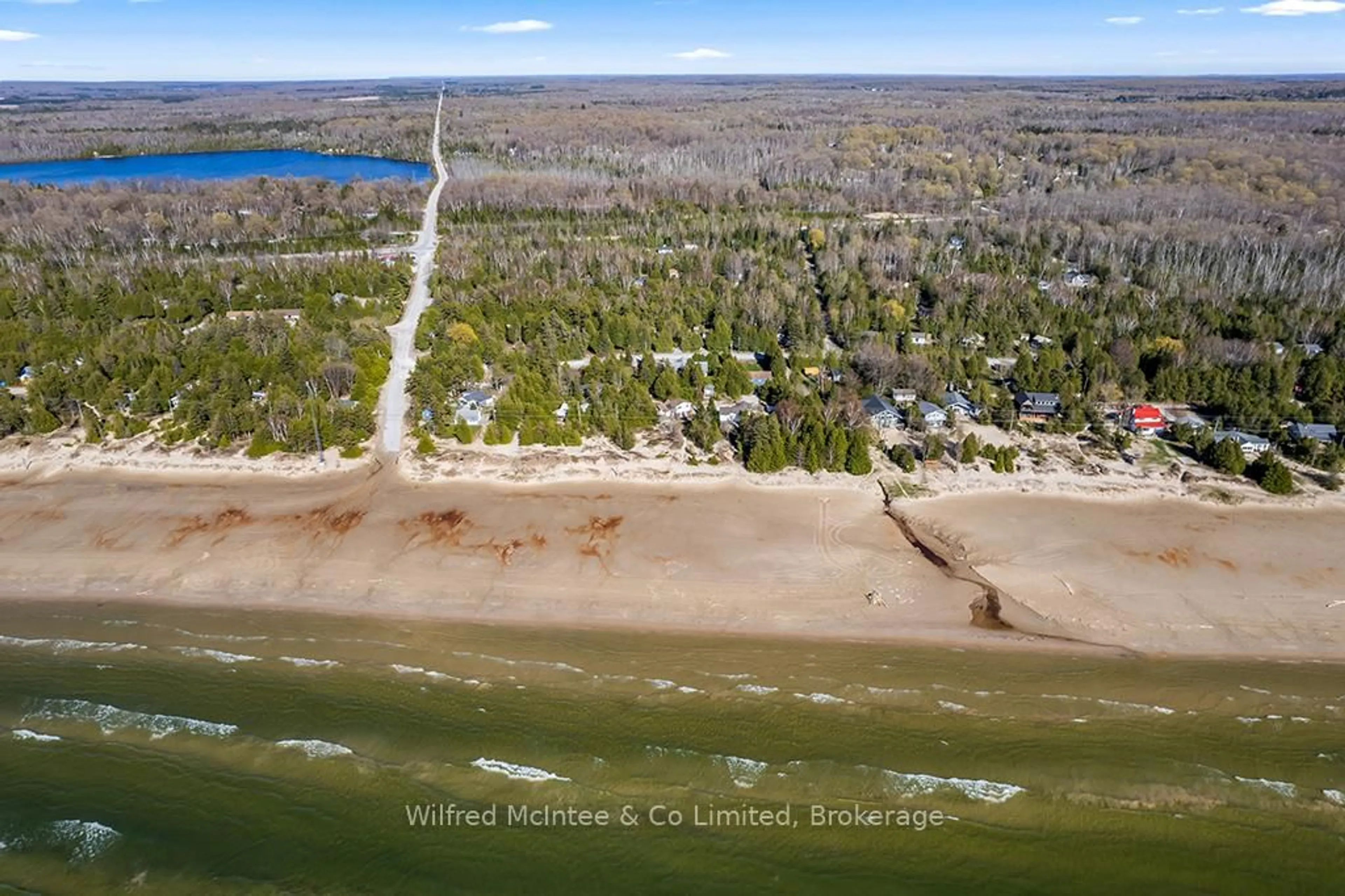 A pic from outside/outdoor area/front of a property/back of a property/a pic from drone, water/lake/river/ocean view for 13 3RD AVE S Ave, Native Leased Lands Ontario N0H 2L0