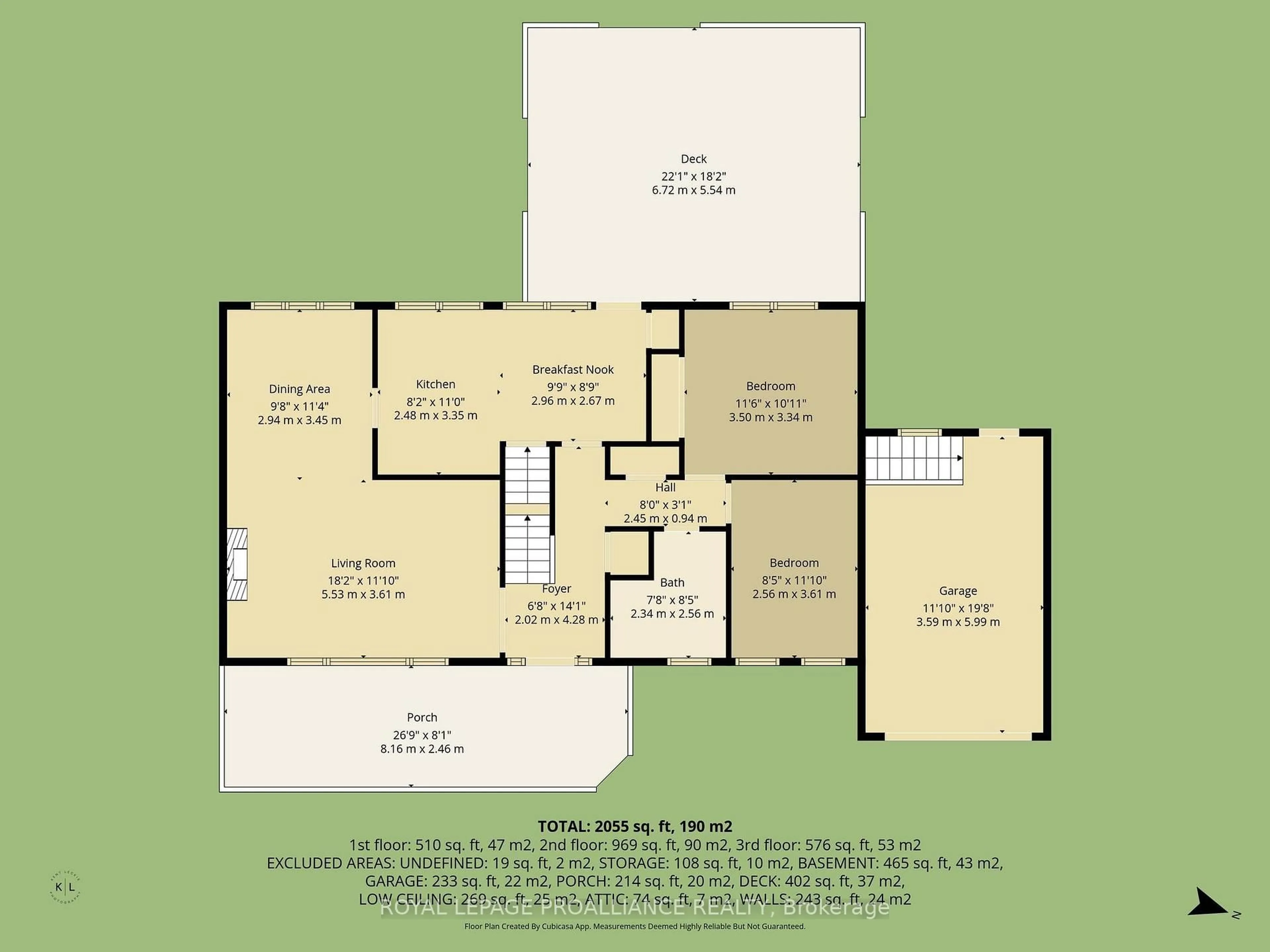 Floor plan for 1 Brook Rd, Cobourg Ontario K9A 4G4