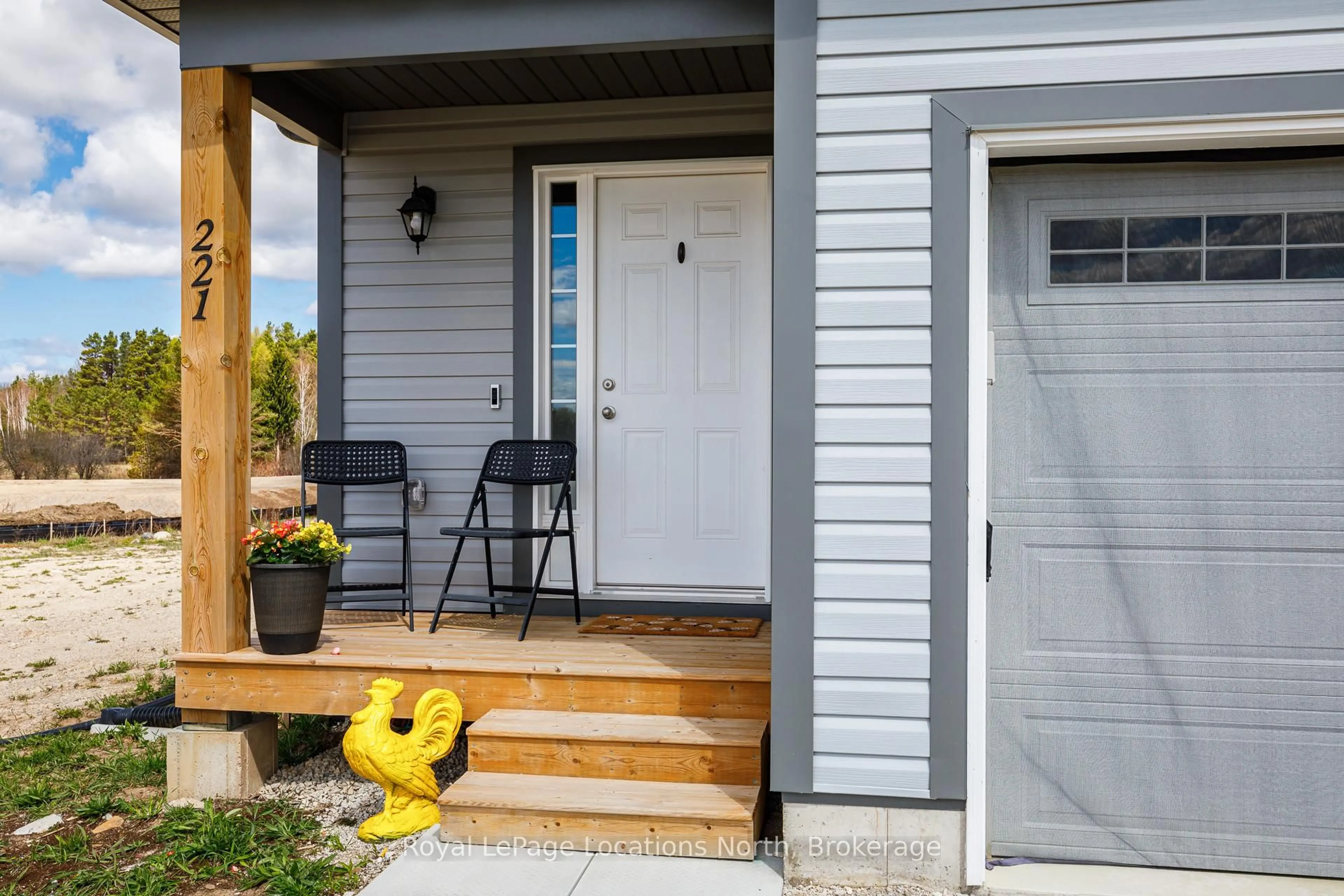 Home with vinyl exterior material, street for 221 Equality Dr, Meaford Ontario N4L 0B4