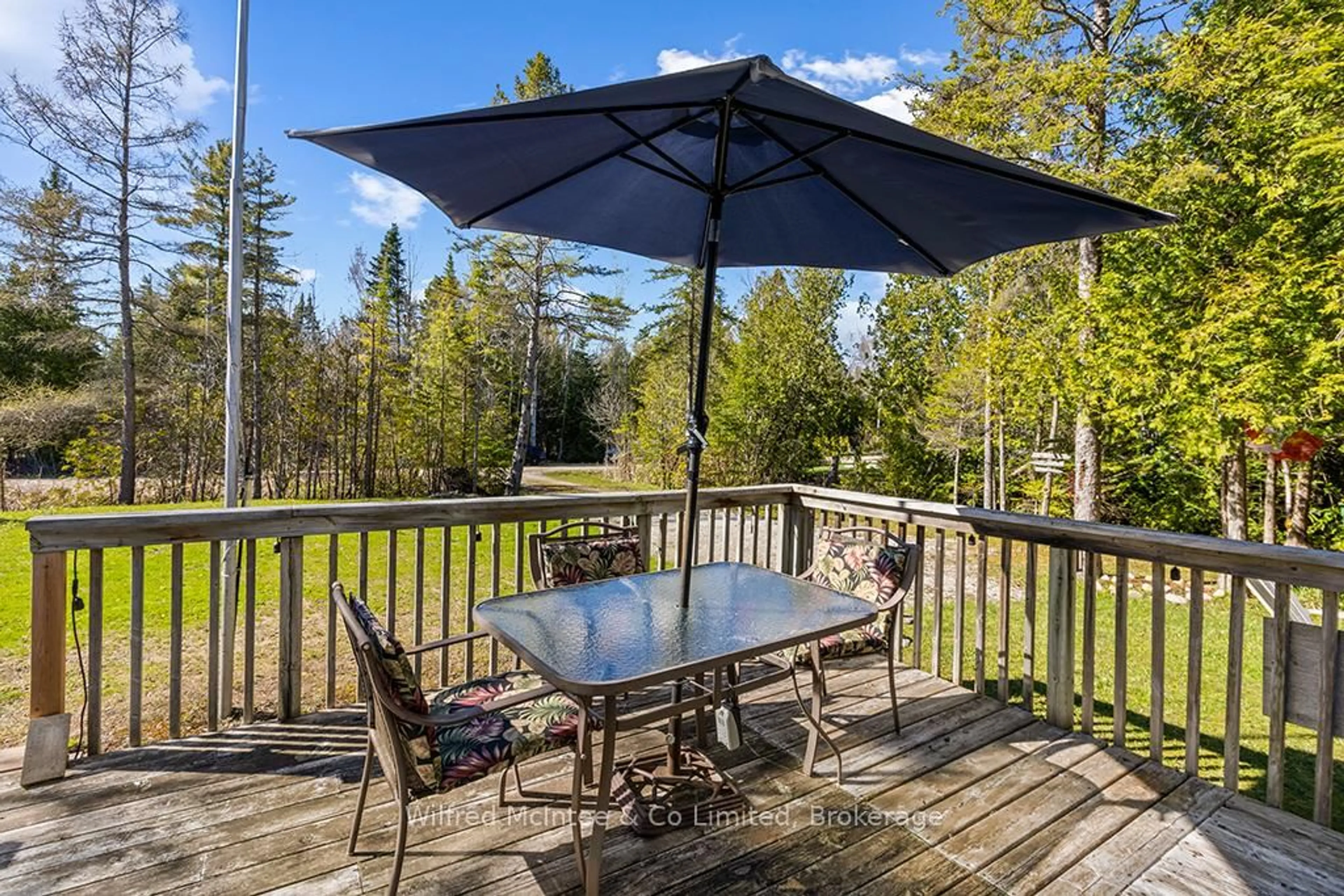 Patio, forest/trees view for 26 THOMPSON Ave, Native Leased Lands Ontario N0H 2L0