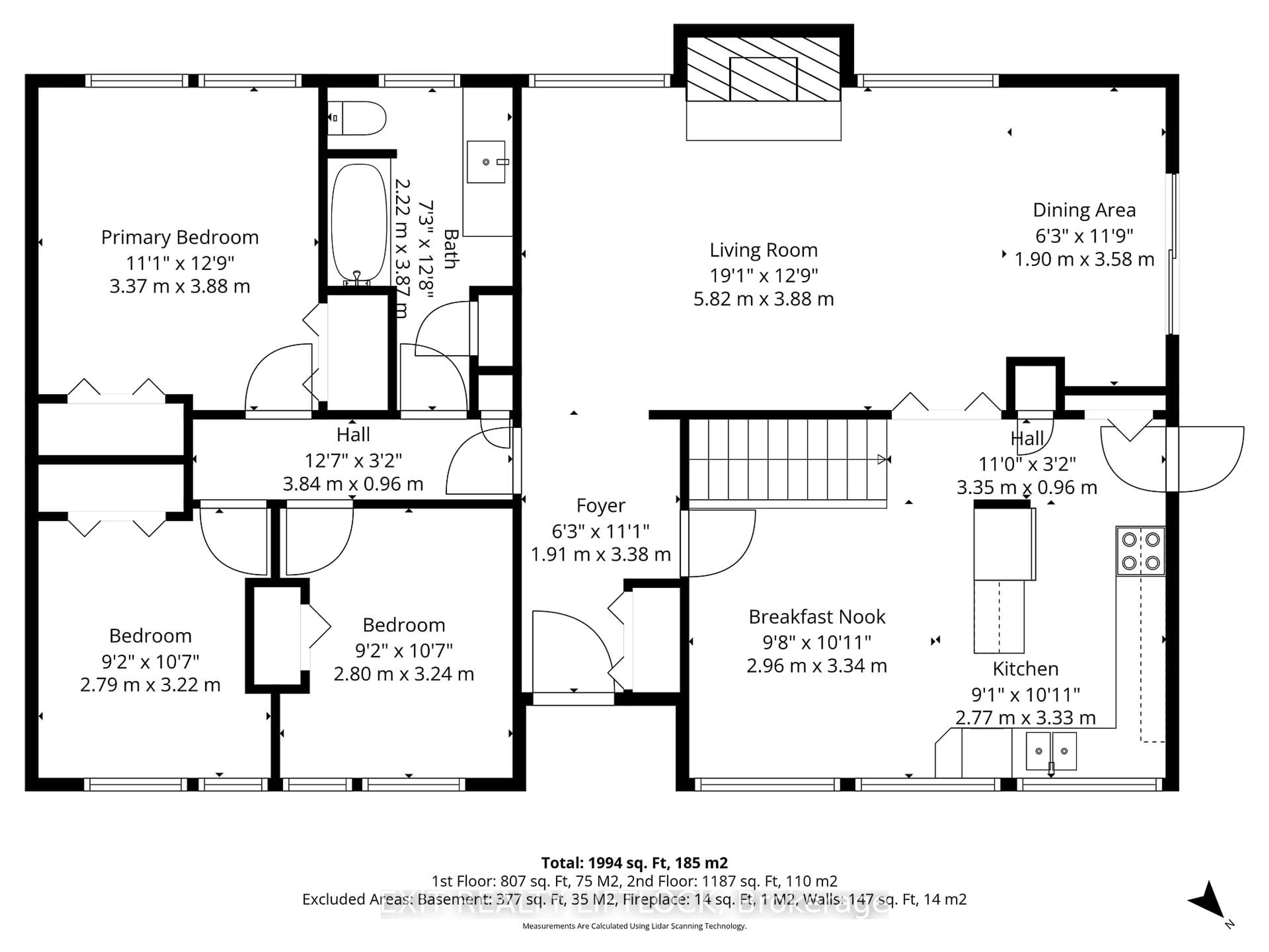 Floor plan for 1224 Cabot St, Peterborough Ontario K9H 6W9