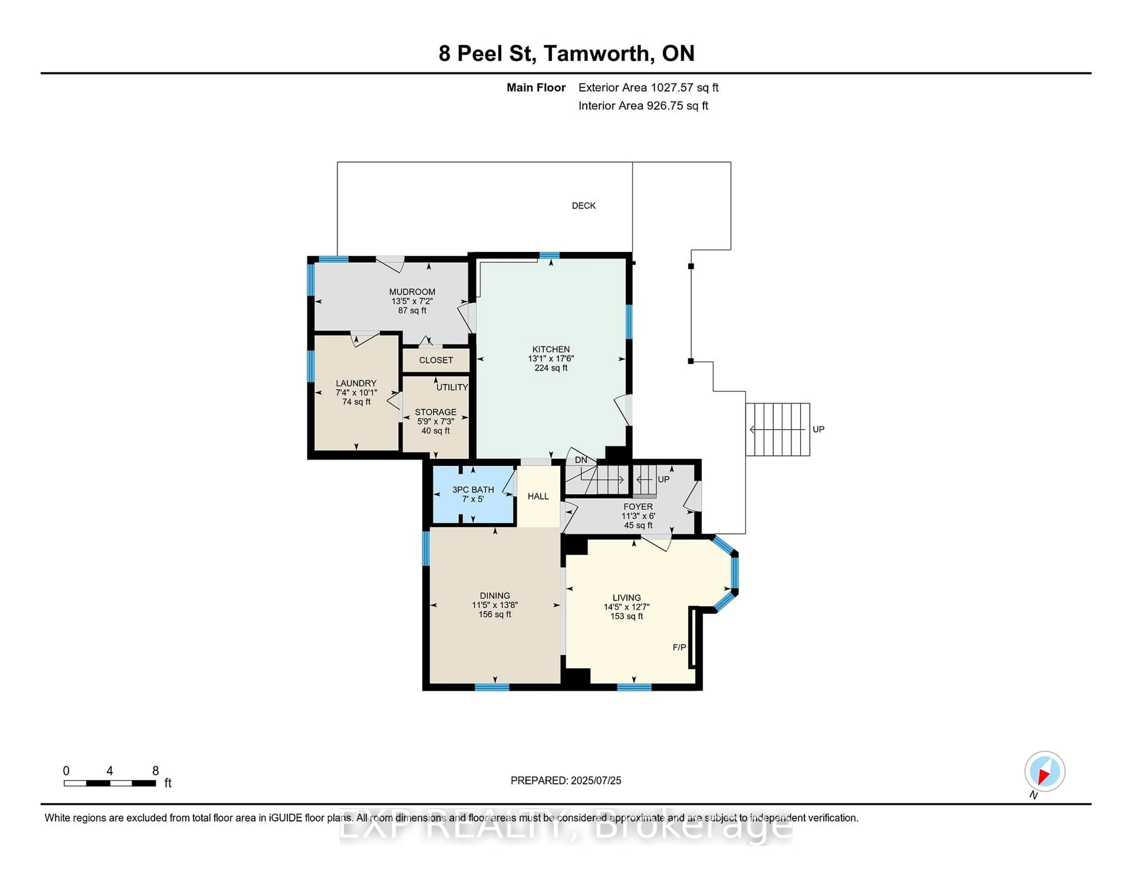 Floor plan for 8 Peel St, Tamworth Ontario K0K 3G0