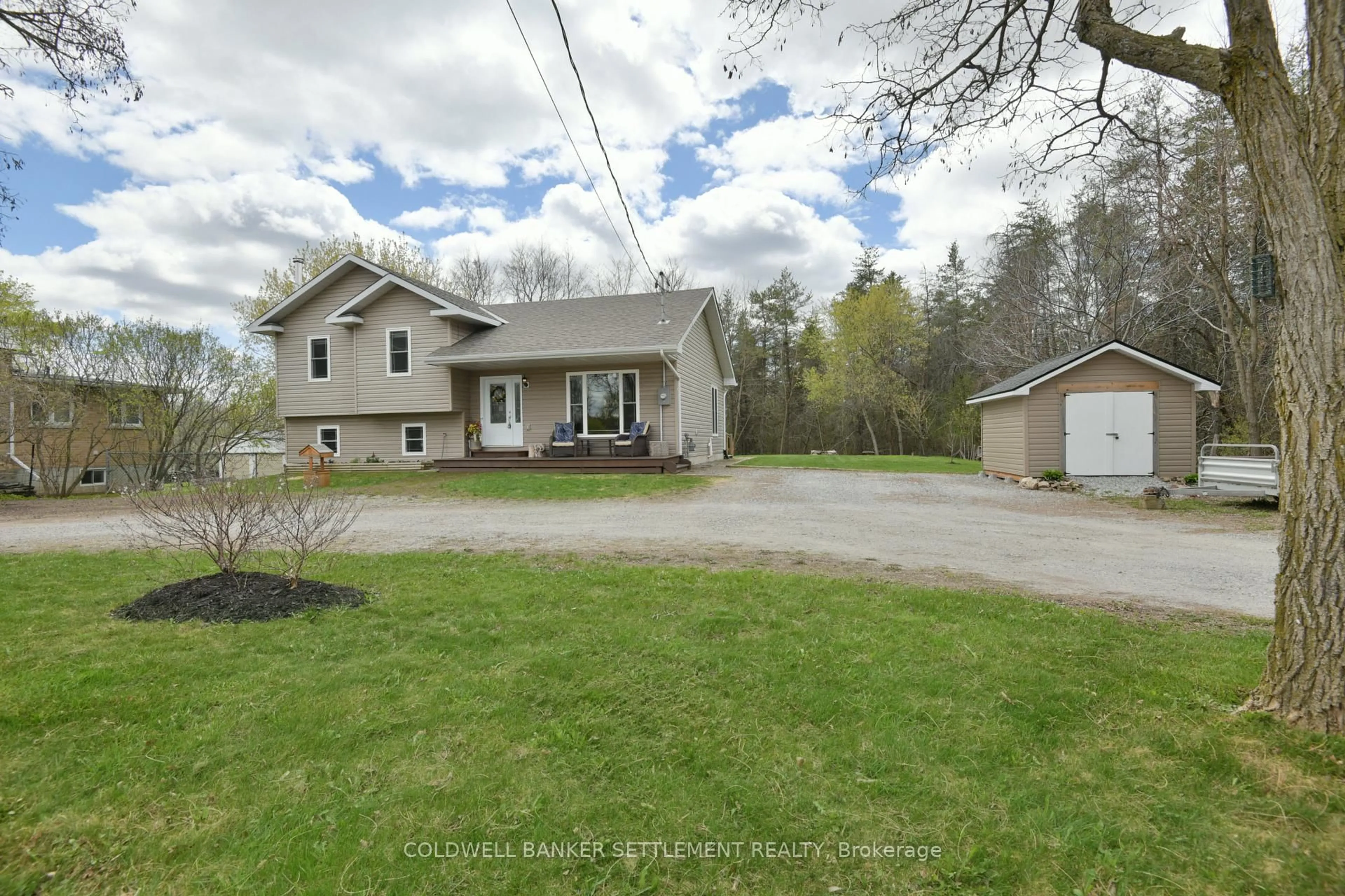 A pic from outside/outdoor area/front of a property/back of a property/a pic from drone, street for 5103 County Road 43 Highway, Perth Ontario K7H 3C7