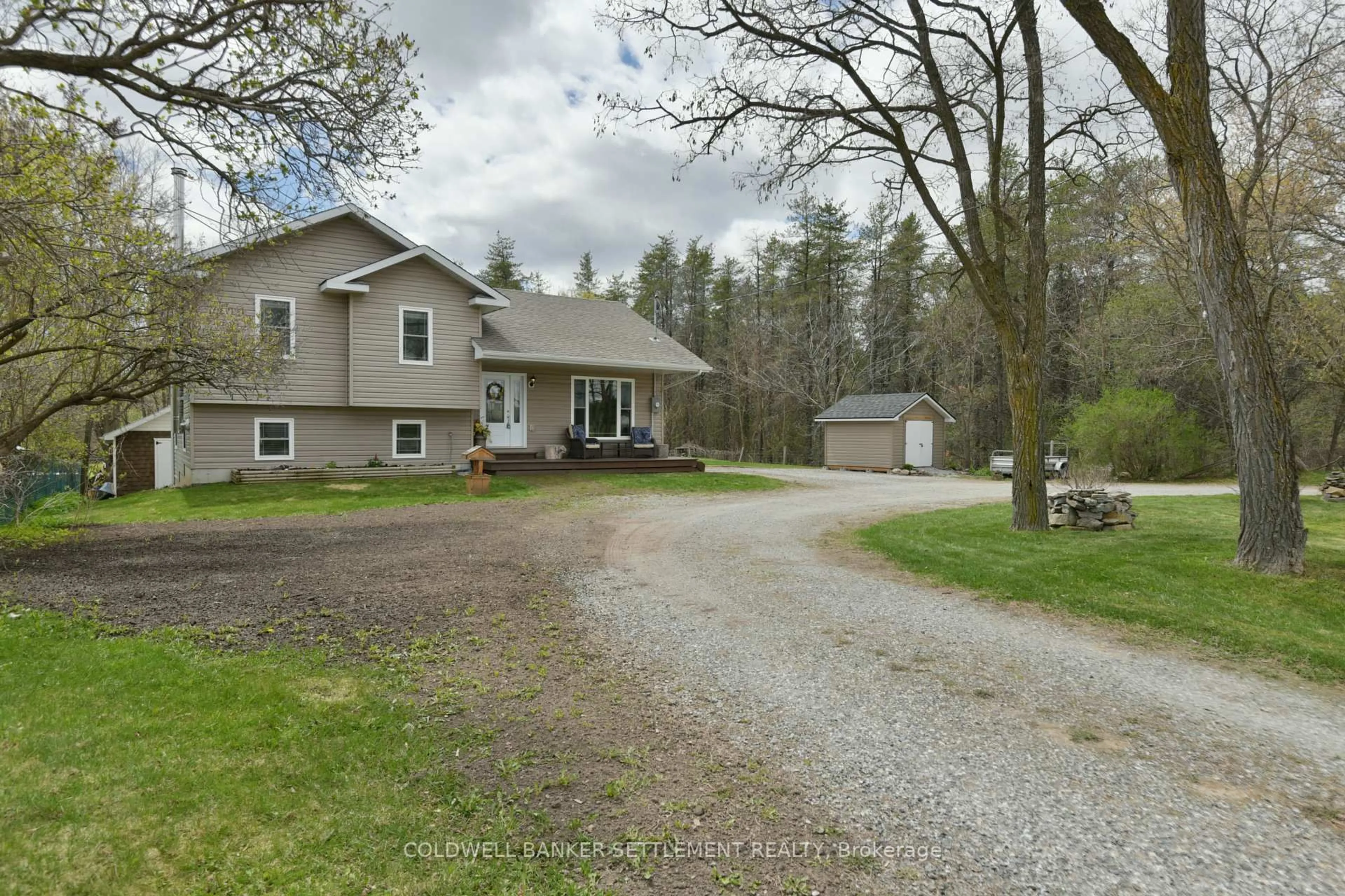 A pic from outside/outdoor area/front of a property/back of a property/a pic from drone, street for 5103 County Road 43 Highway, Perth Ontario K7H 3C7