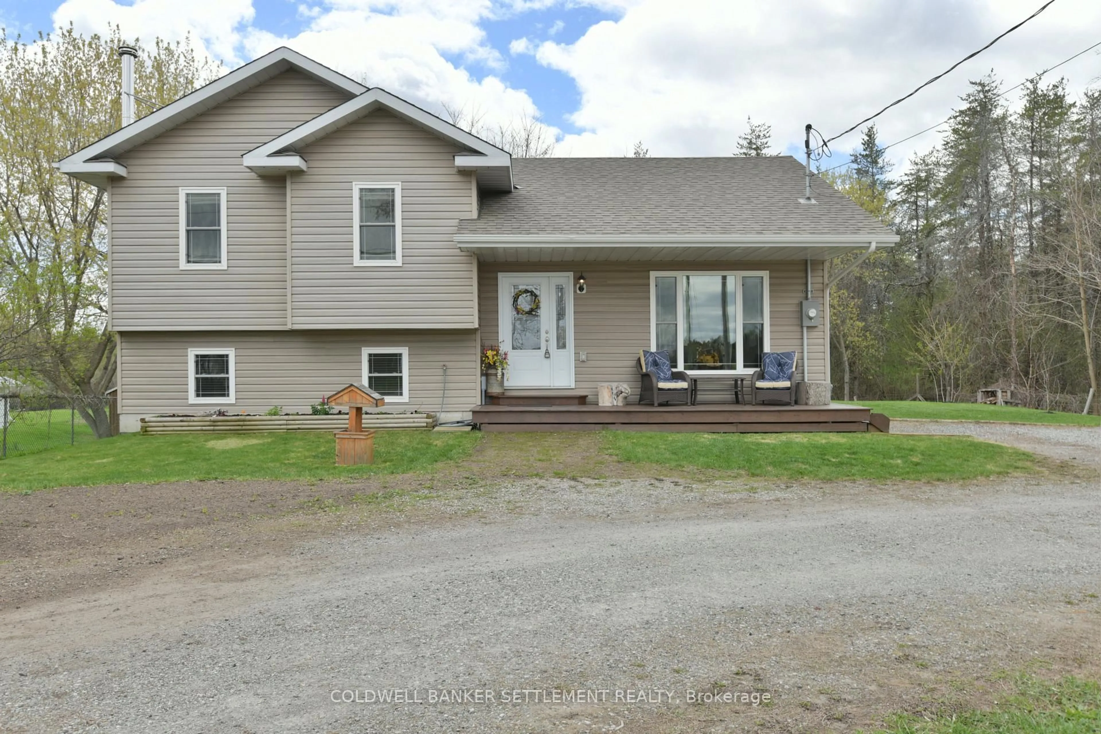 A pic from outside/outdoor area/front of a property/back of a property/a pic from drone, street for 5103 County Road 43 Highway, Perth Ontario K7H 3C7