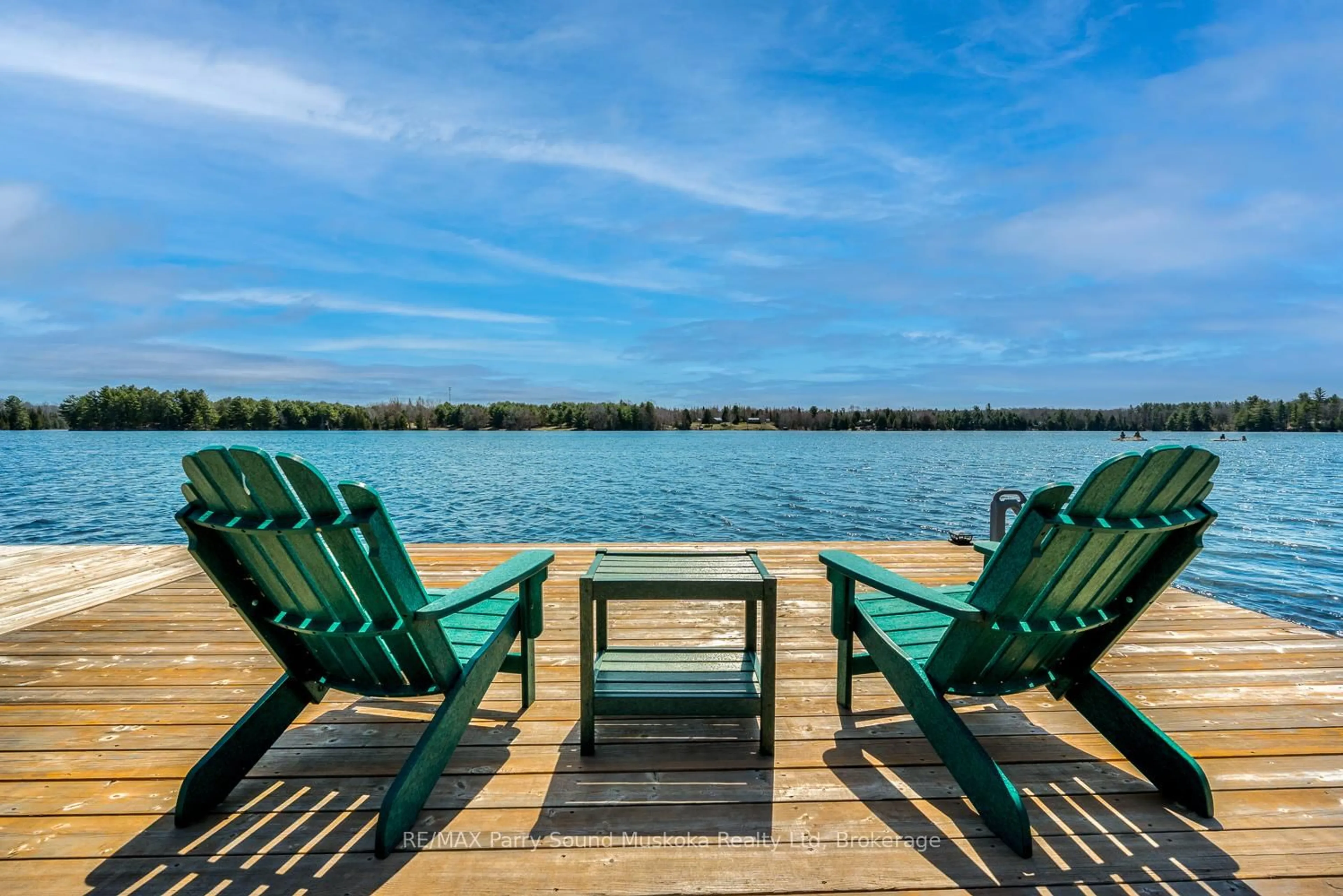 Patio, water/lake/river/ocean view for 48 Wendy's Lane, McKellar Ontario P2A 0B5