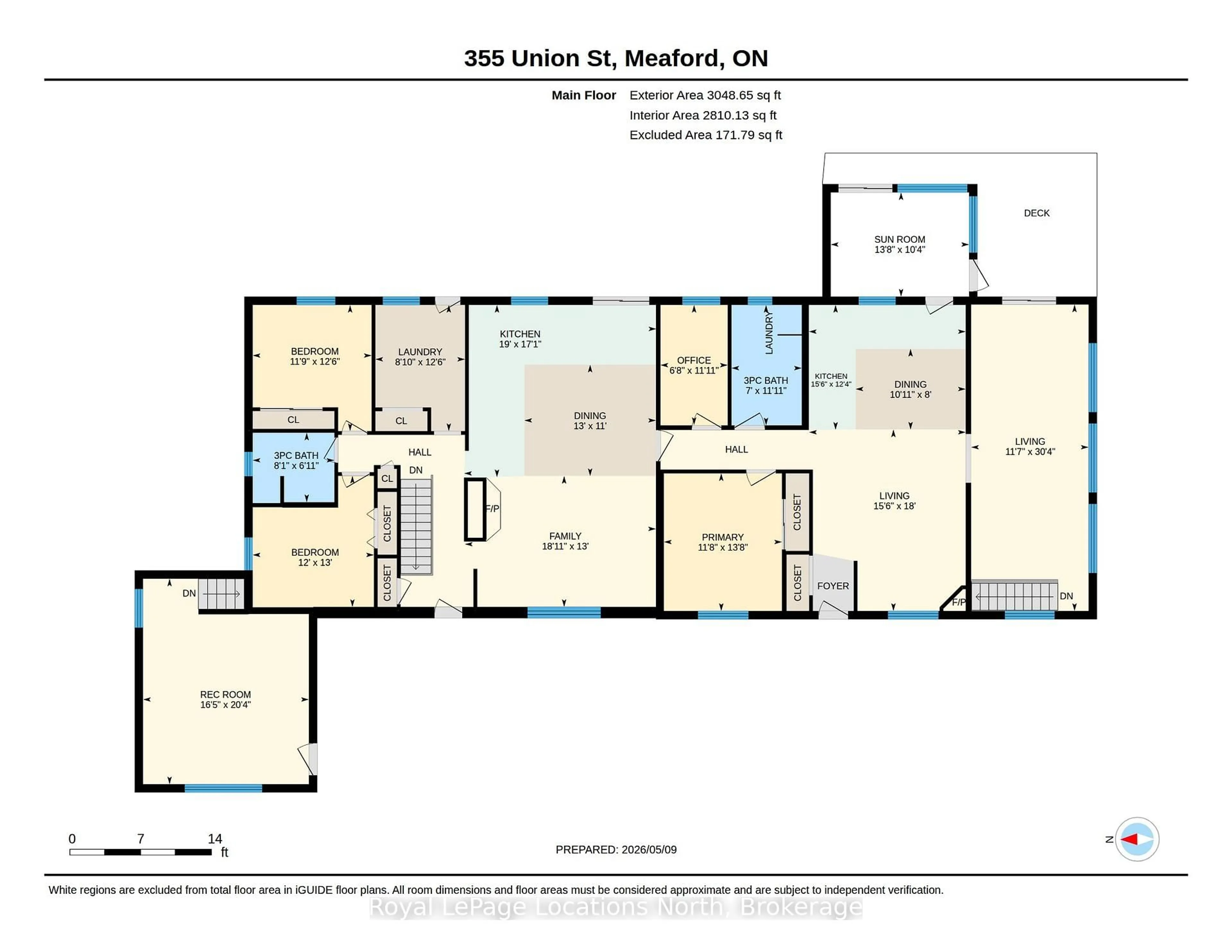 Floor plan for 355 Union St, Meaford Ontario N4L 1W7