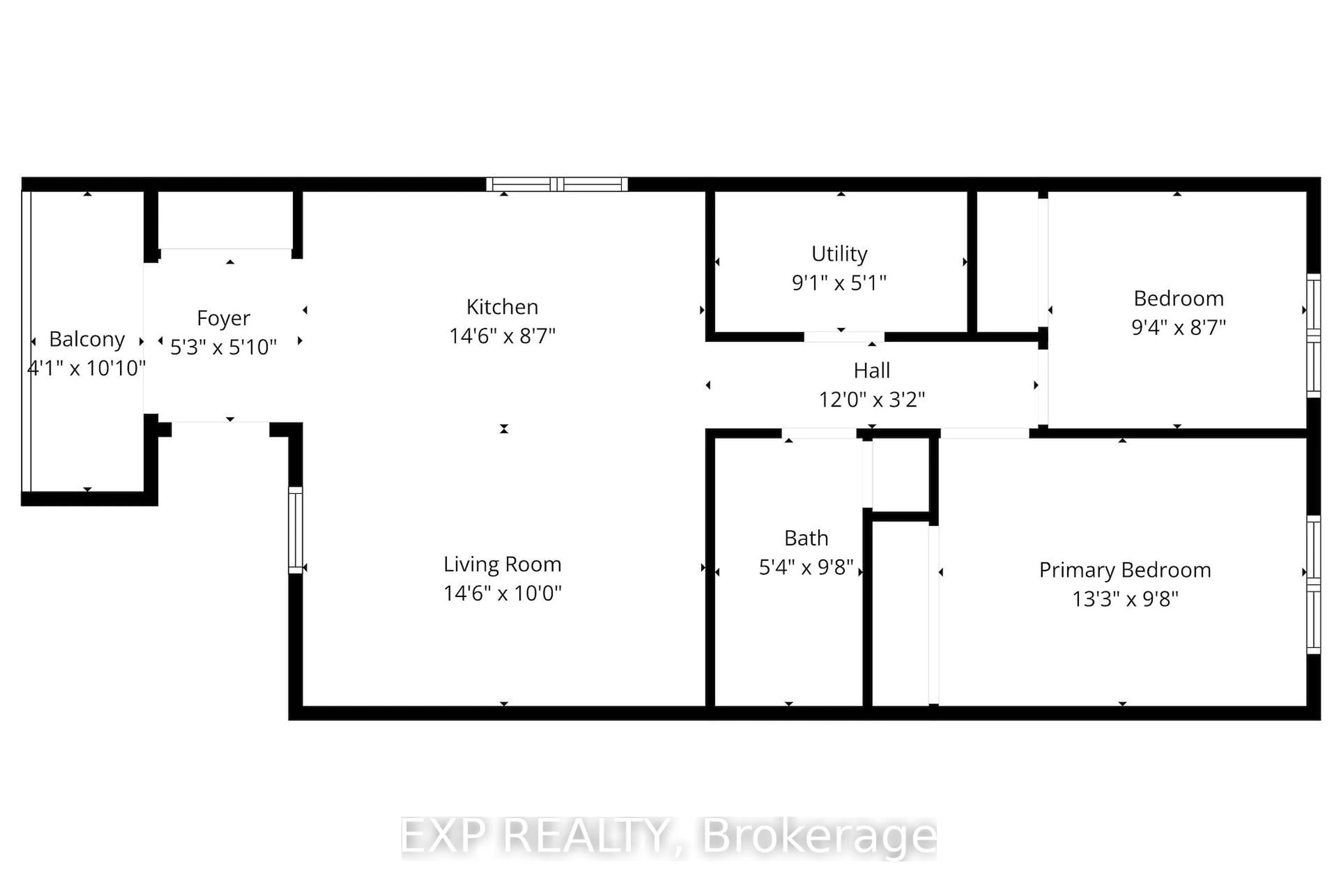 Floor plan for 205 West Oak Tr #42, Kitchener Ontario N2R 0R9