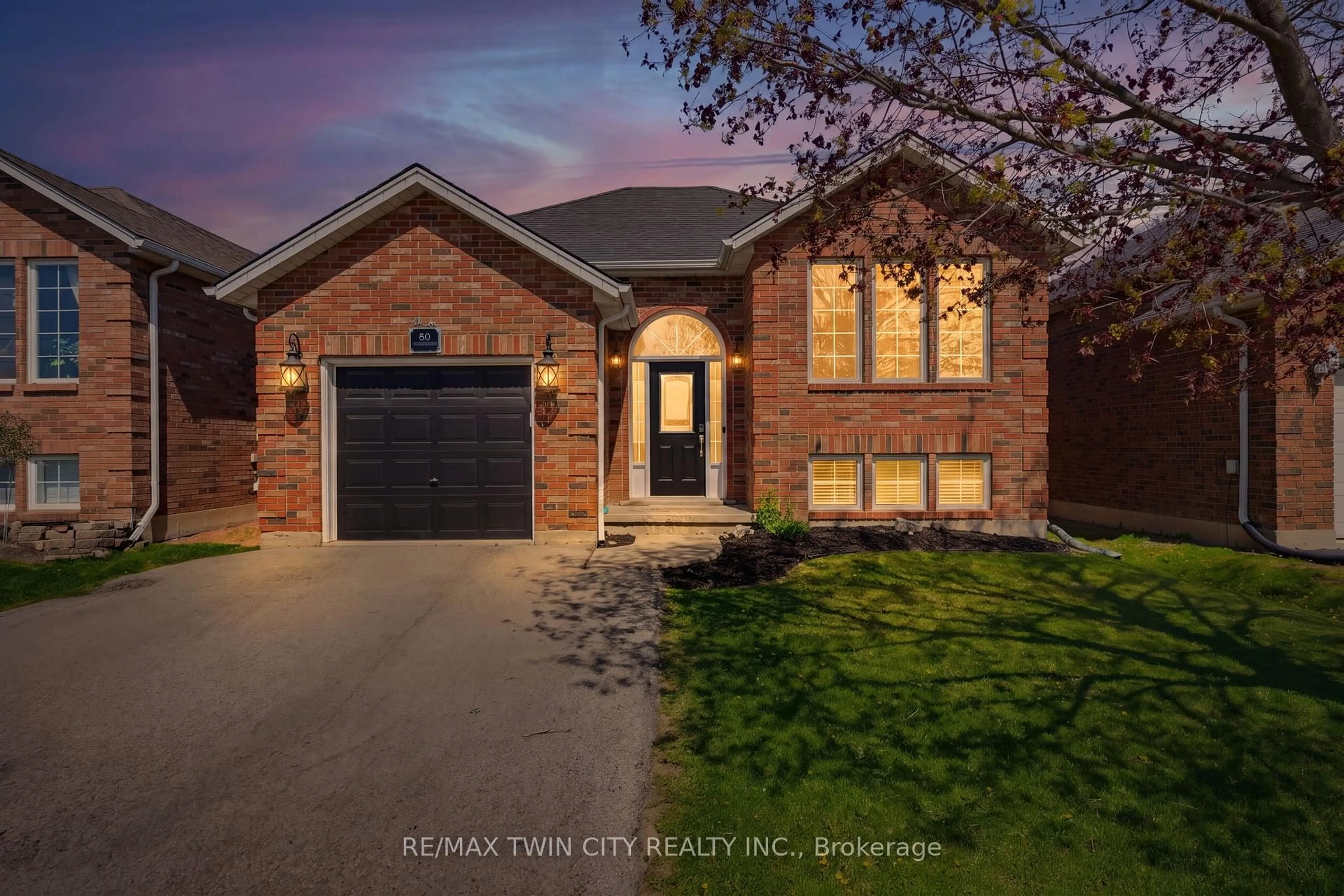 Home with brick exterior material, street for 60 St Patrick's Dr, Brantford Ontario N3T 6L4