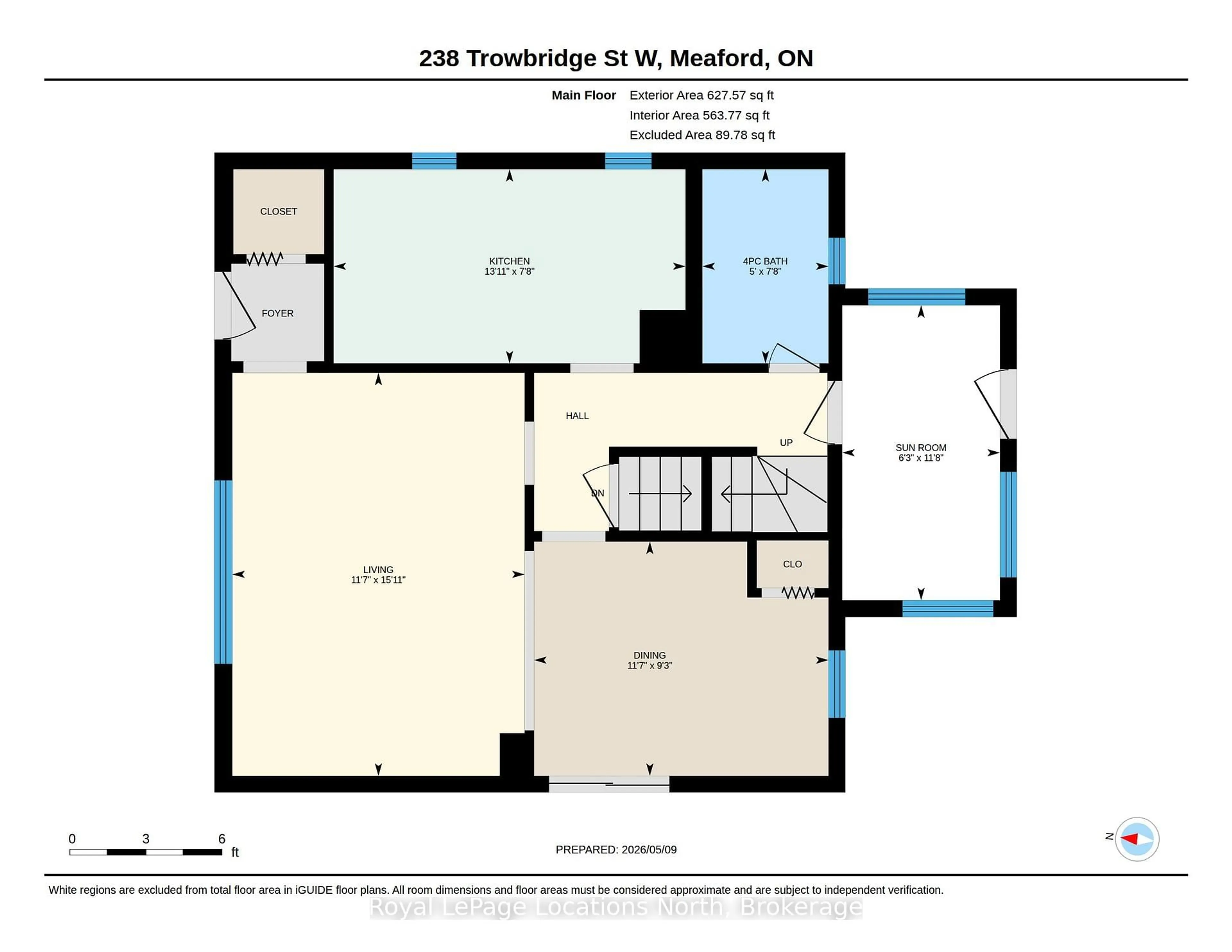 Floor plan for 238 Trowbridge St, Meaford Ontario N4L 1M9