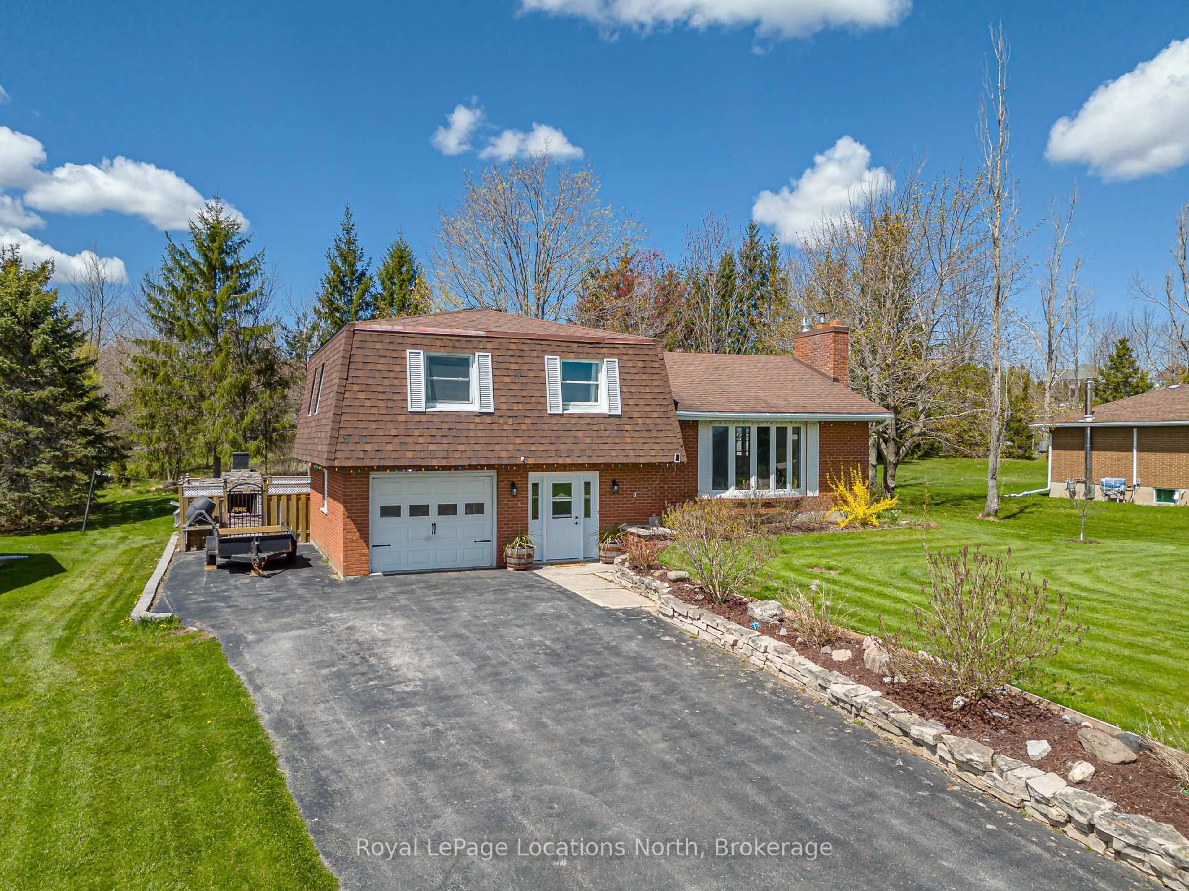Home with brick exterior material, street for 78130 11th Line, Meaford Ontario N4L 1W5