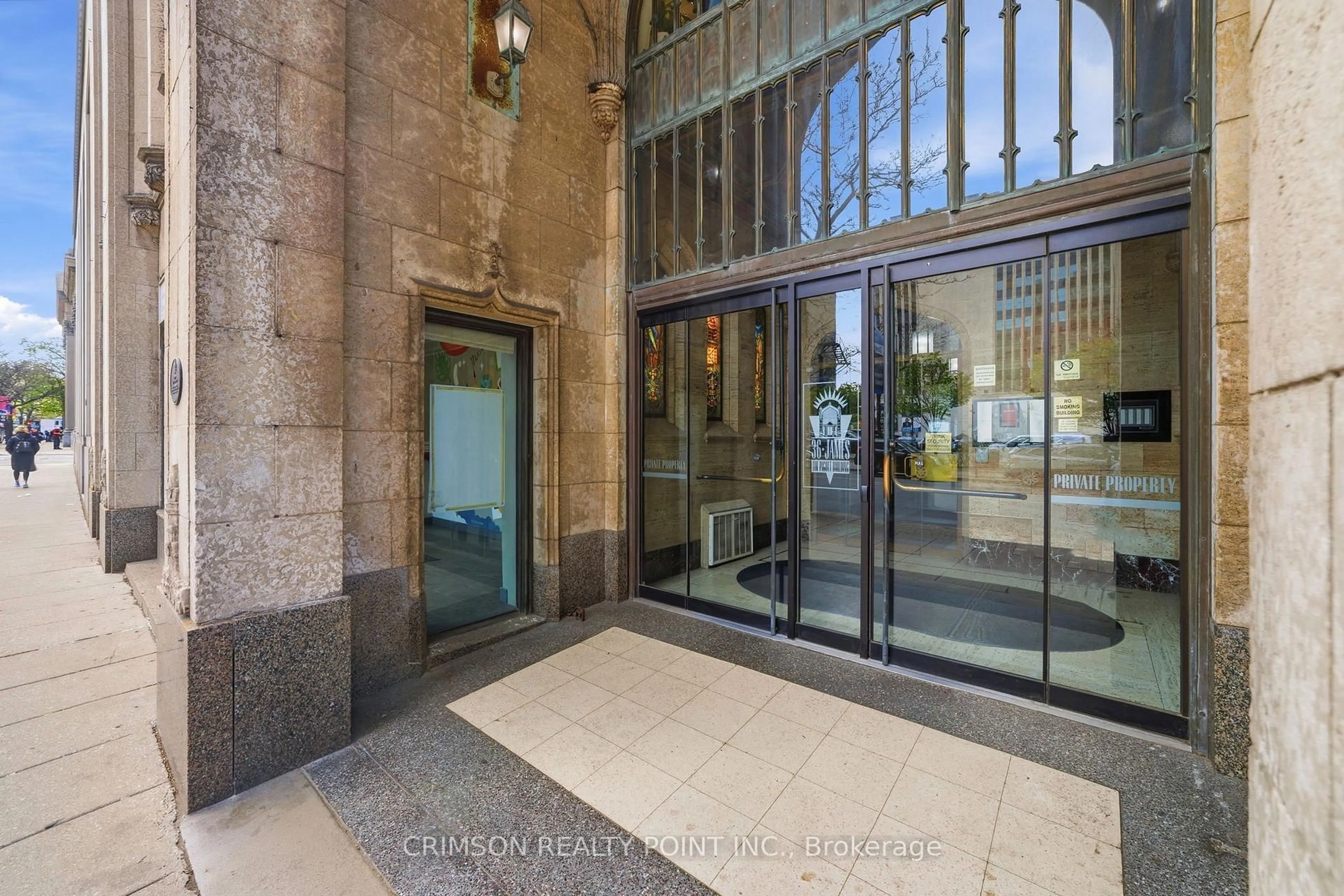 Indoor foyer for 36 James St #507, Hamilton Ontario L8P 4W4