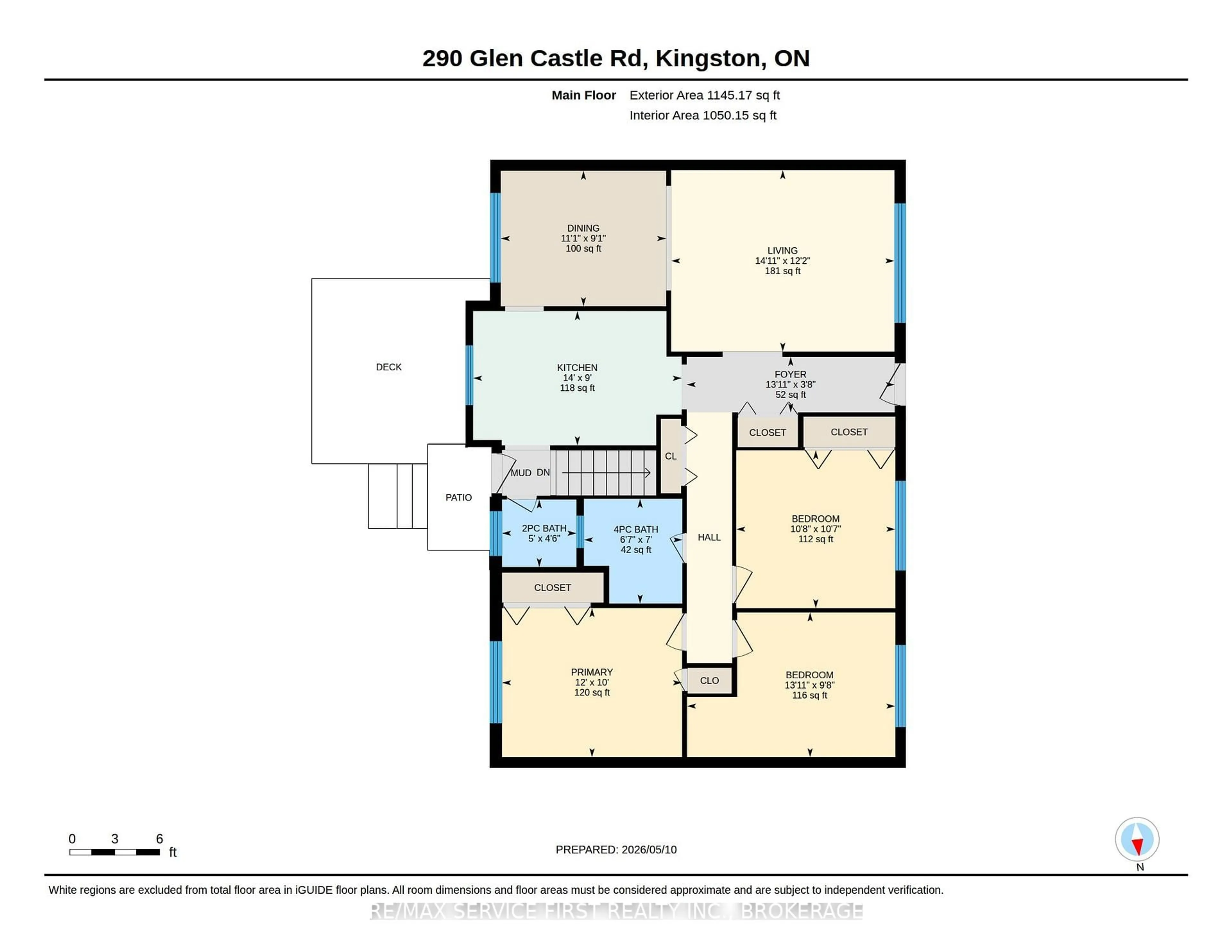 Floor plan for 290 Glen Castle Rd, Kingston Ontario K7M 4N8