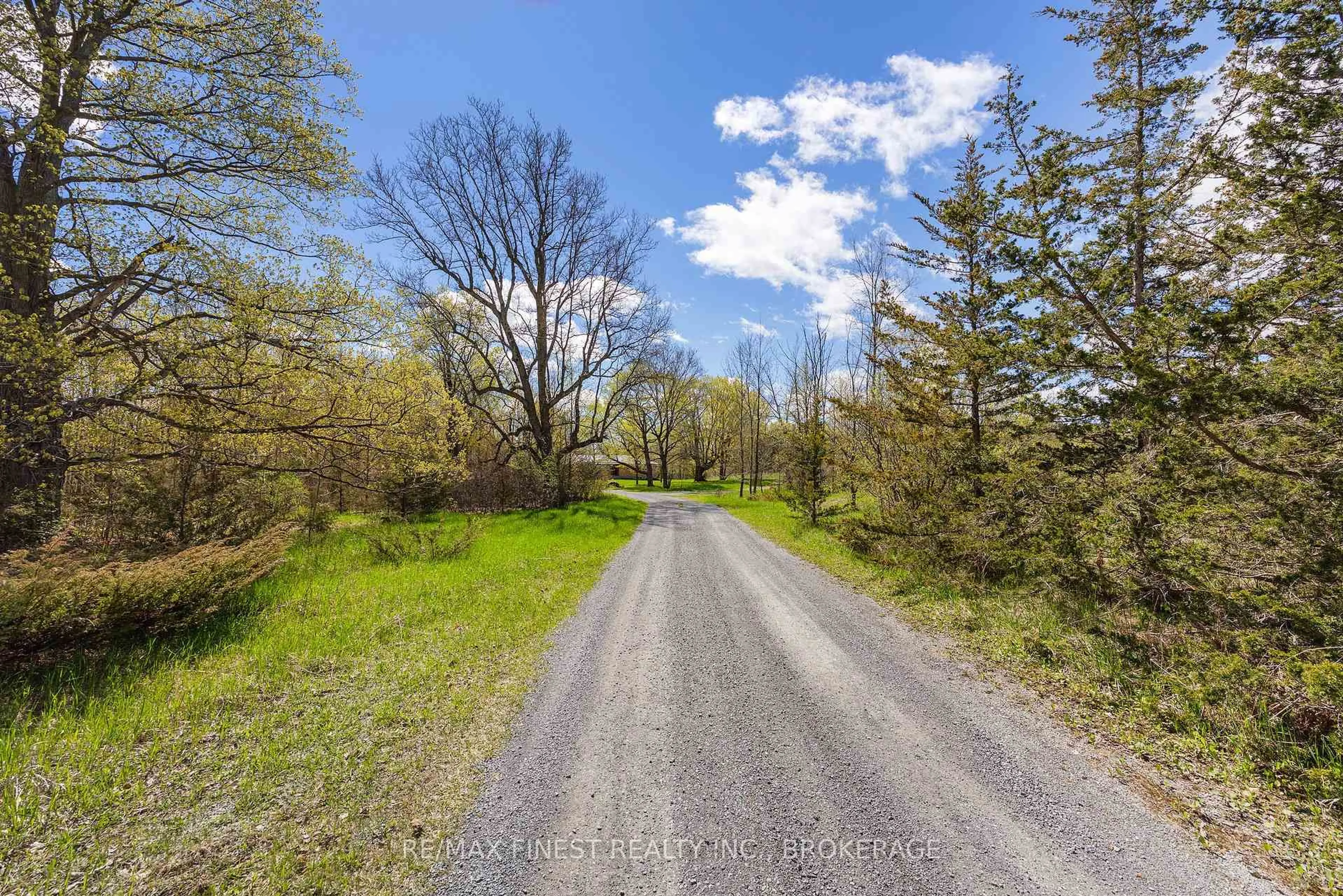 A pic from outside/outdoor area/front of a property/back of a property/a pic from drone, forest/trees view for 4834 Battersea Rd, Battersea Ontario K0H 1H0