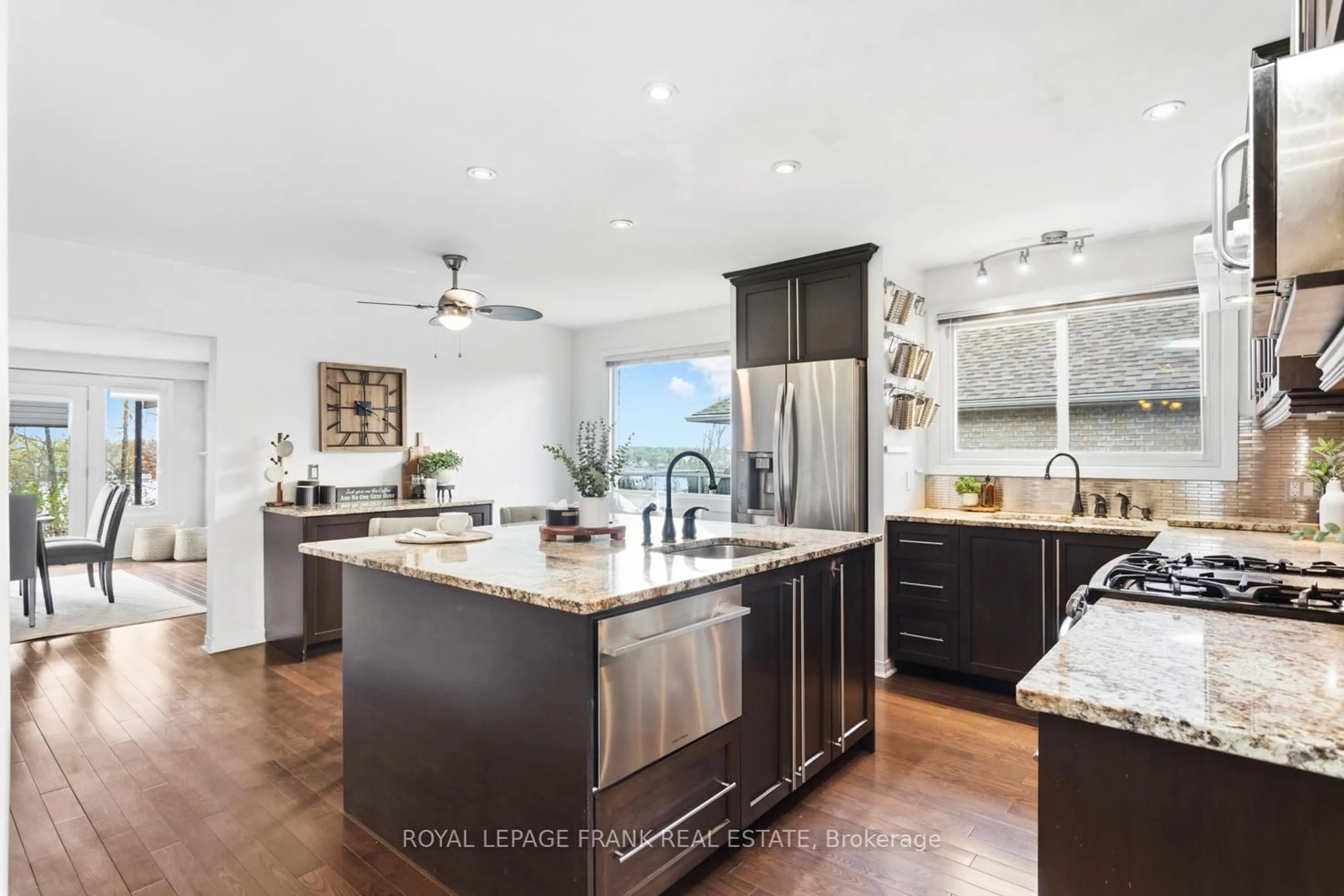 Open concept kitchen, ceramic/tile floor for 115 King St, Kawartha Lakes Ontario K0M 1A0