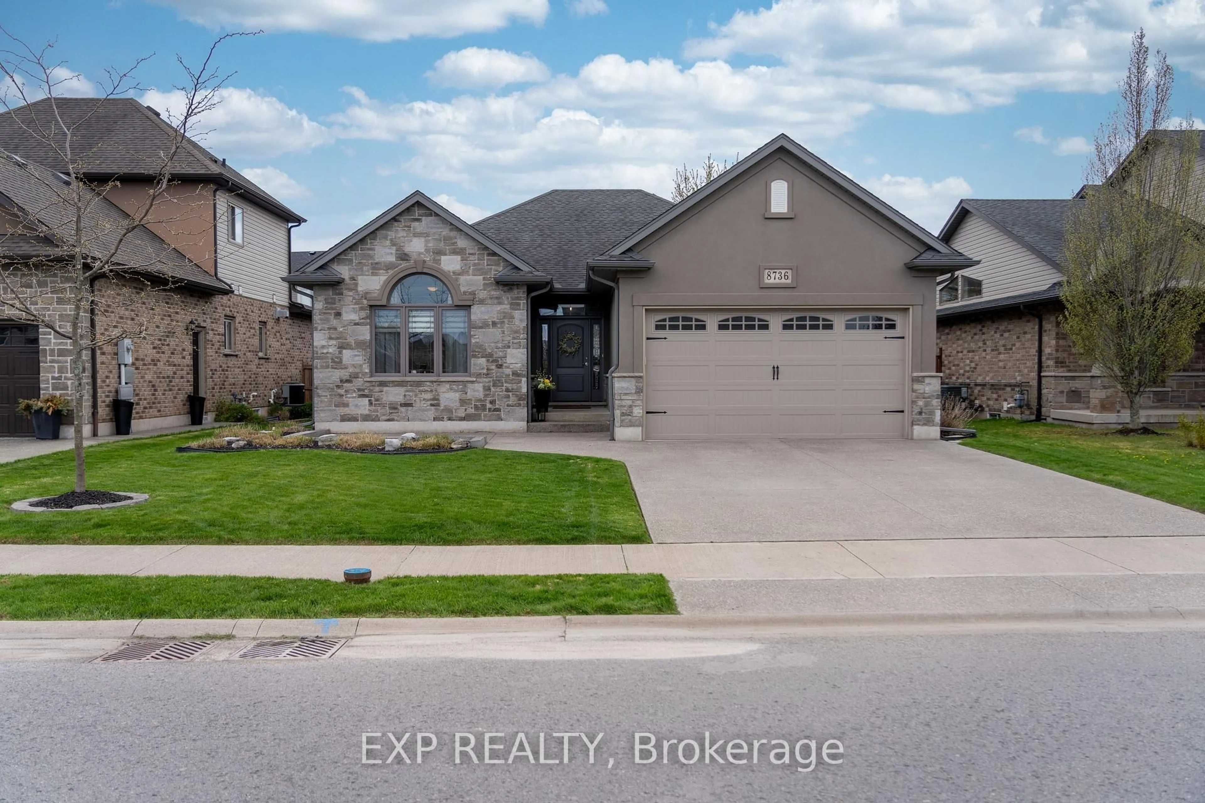 Home with brick exterior material, street for 8736 Angie Dr, Niagara Falls Ontario L2H 0H9