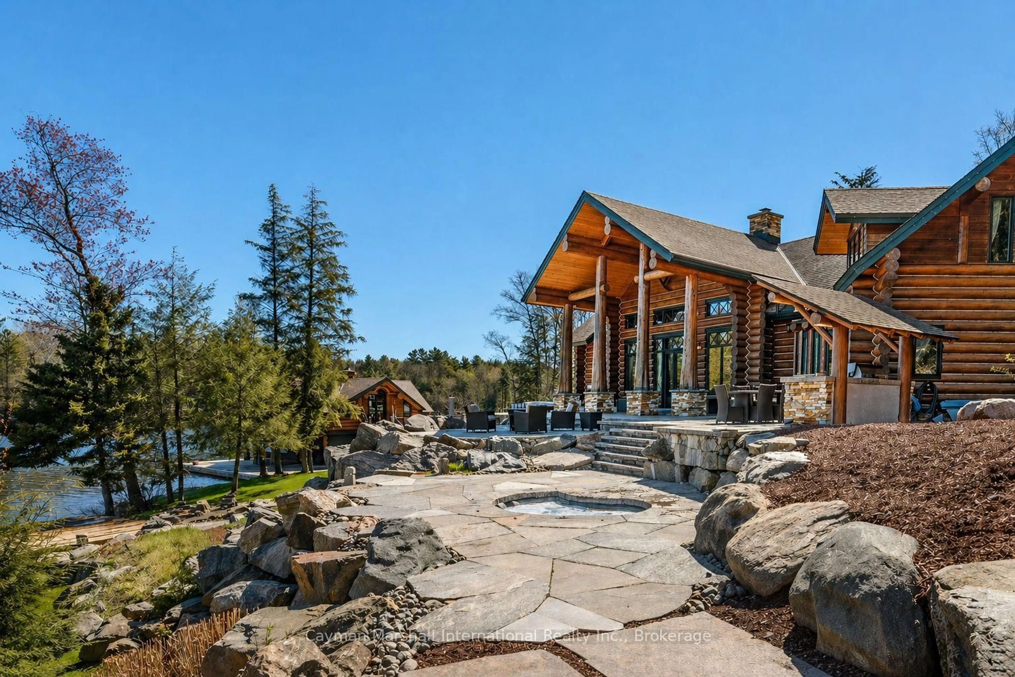 Patio, water/lake/river/ocean view for 1422 Barlochan Rd, Muskoka Lakes Ontario P1P 1R2