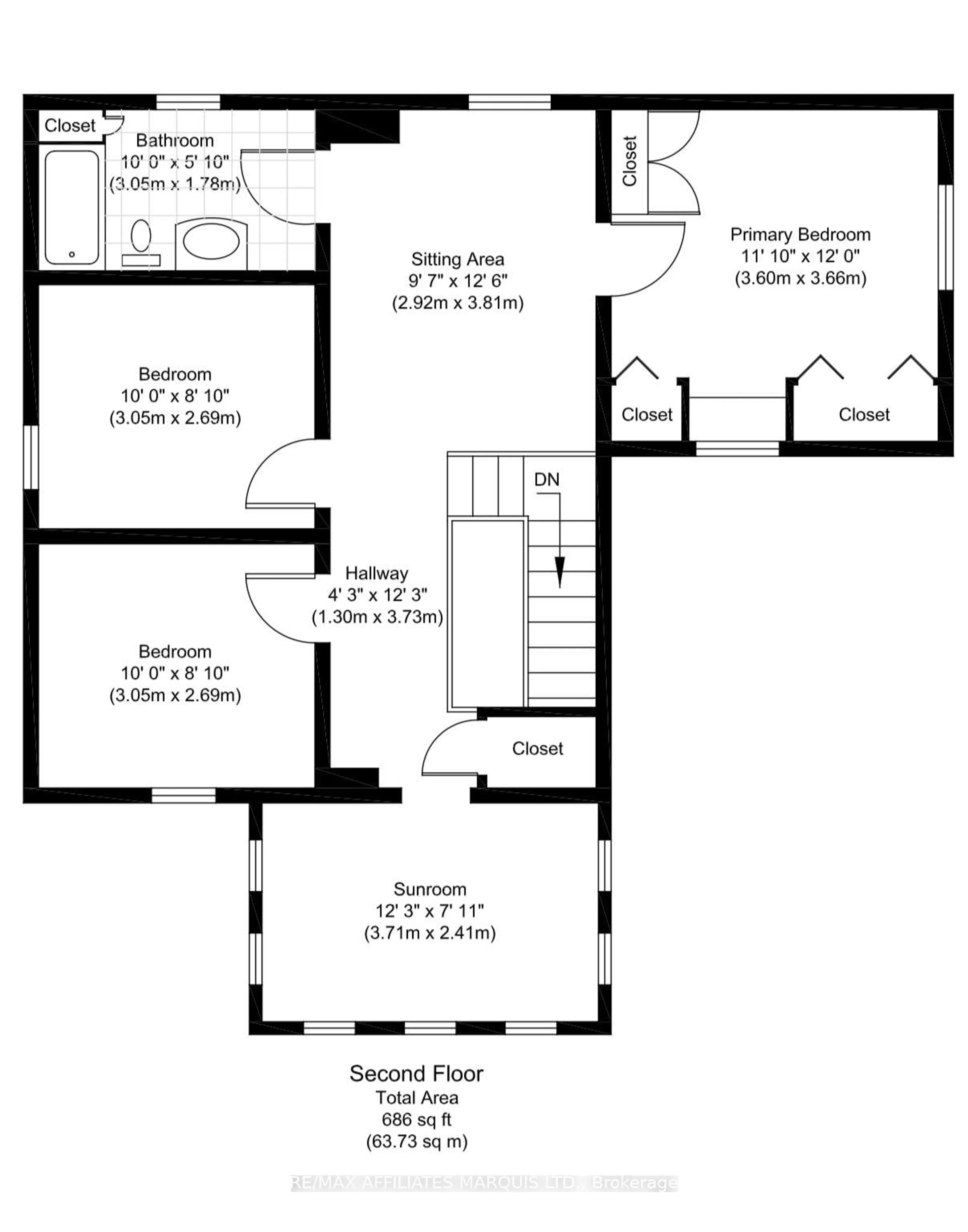 Floor plan for 335 Fifth St, Cornwall Ontario K6H 2L9