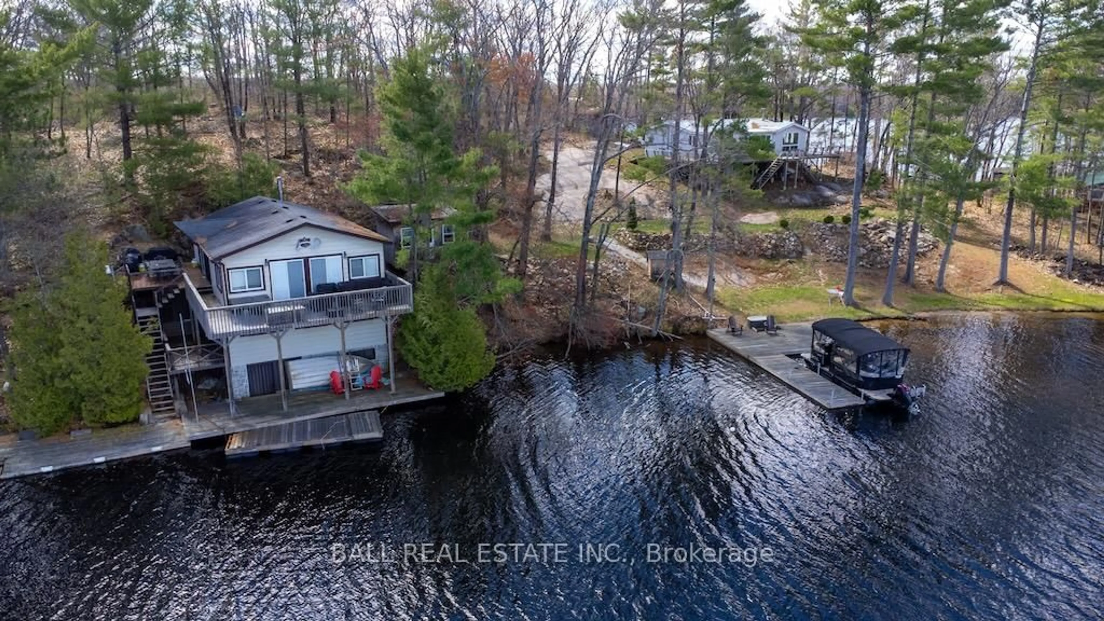 A pic from outside/outdoor area/front of a property/back of a property/a pic from drone, water/lake/river/ocean view for 388 Island 38 Kasshabog Lake, Havelock-Belmont-Methuen Ontario K0L 1Z0