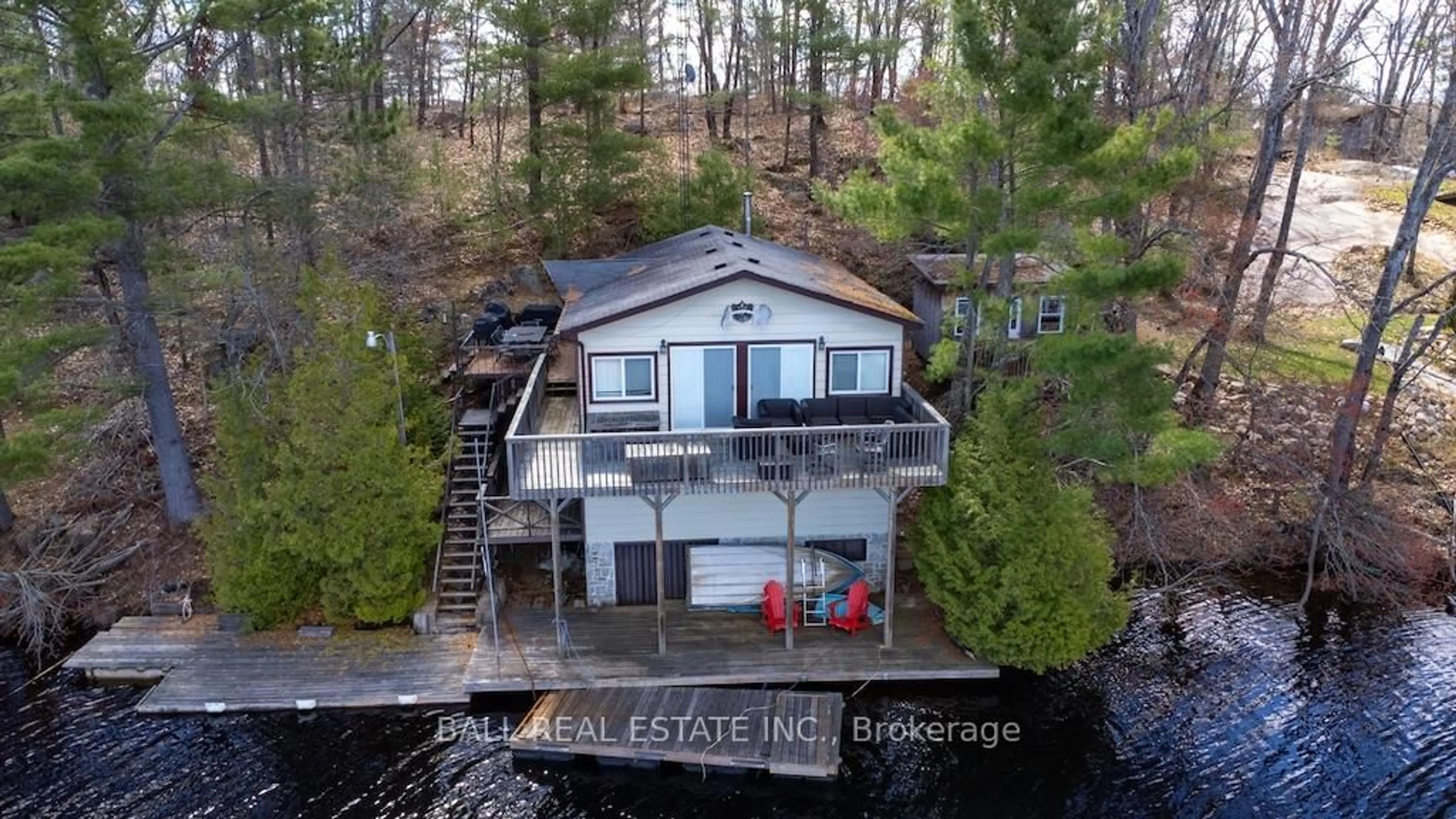 A pic from outside/outdoor area/front of a property/back of a property/a pic from drone, water/lake/river/ocean view for 388 Island 38 Kasshabog Lake, Havelock-Belmont-Methuen Ontario K0L 1Z0