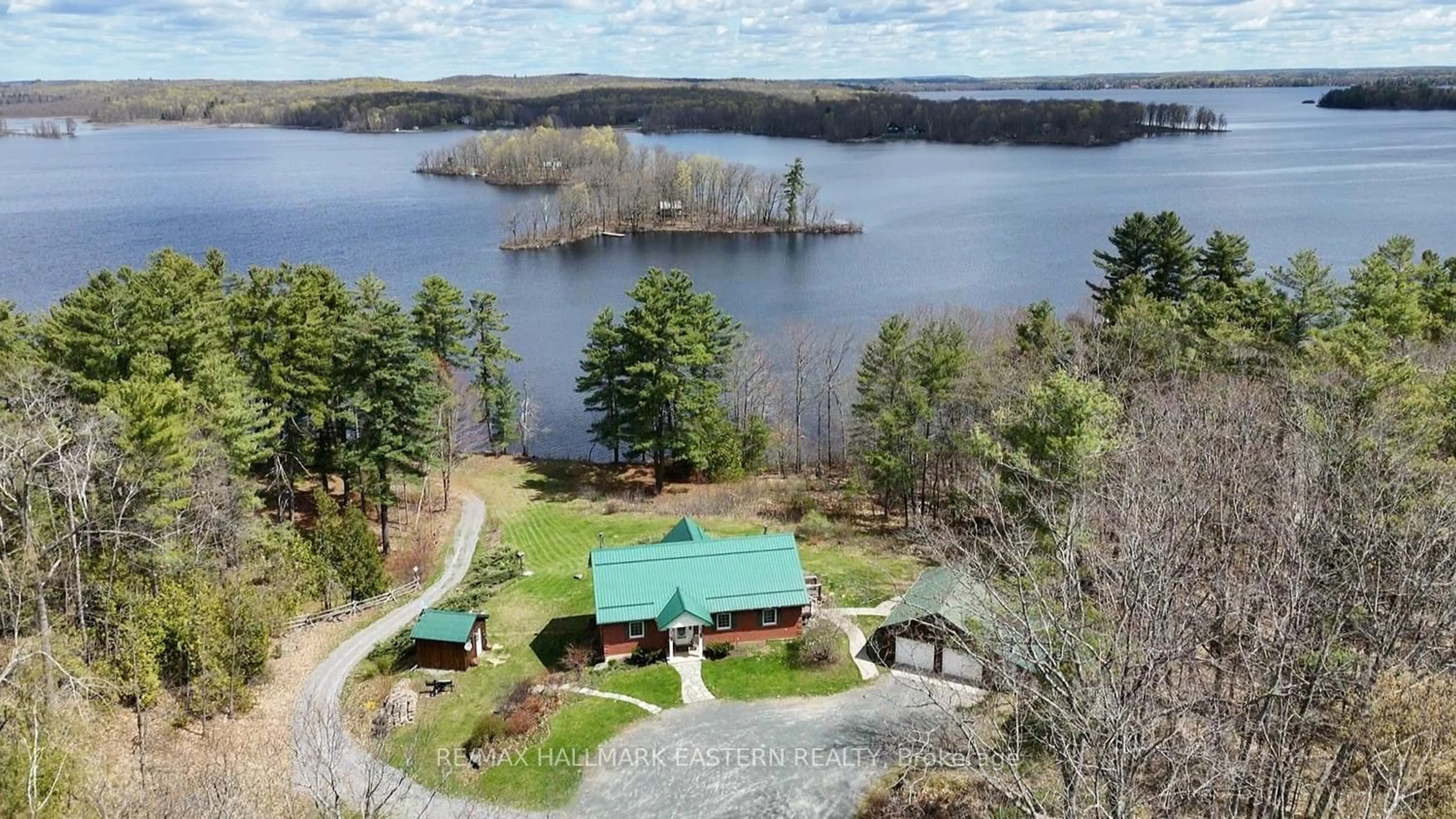 A pic from outside/outdoor area/front of a property/back of a property/a pic from drone, water/lake/river/ocean view for 101 Fire Route 1, Havelock-Belmont-Methuen Ontario K0L 1Z0