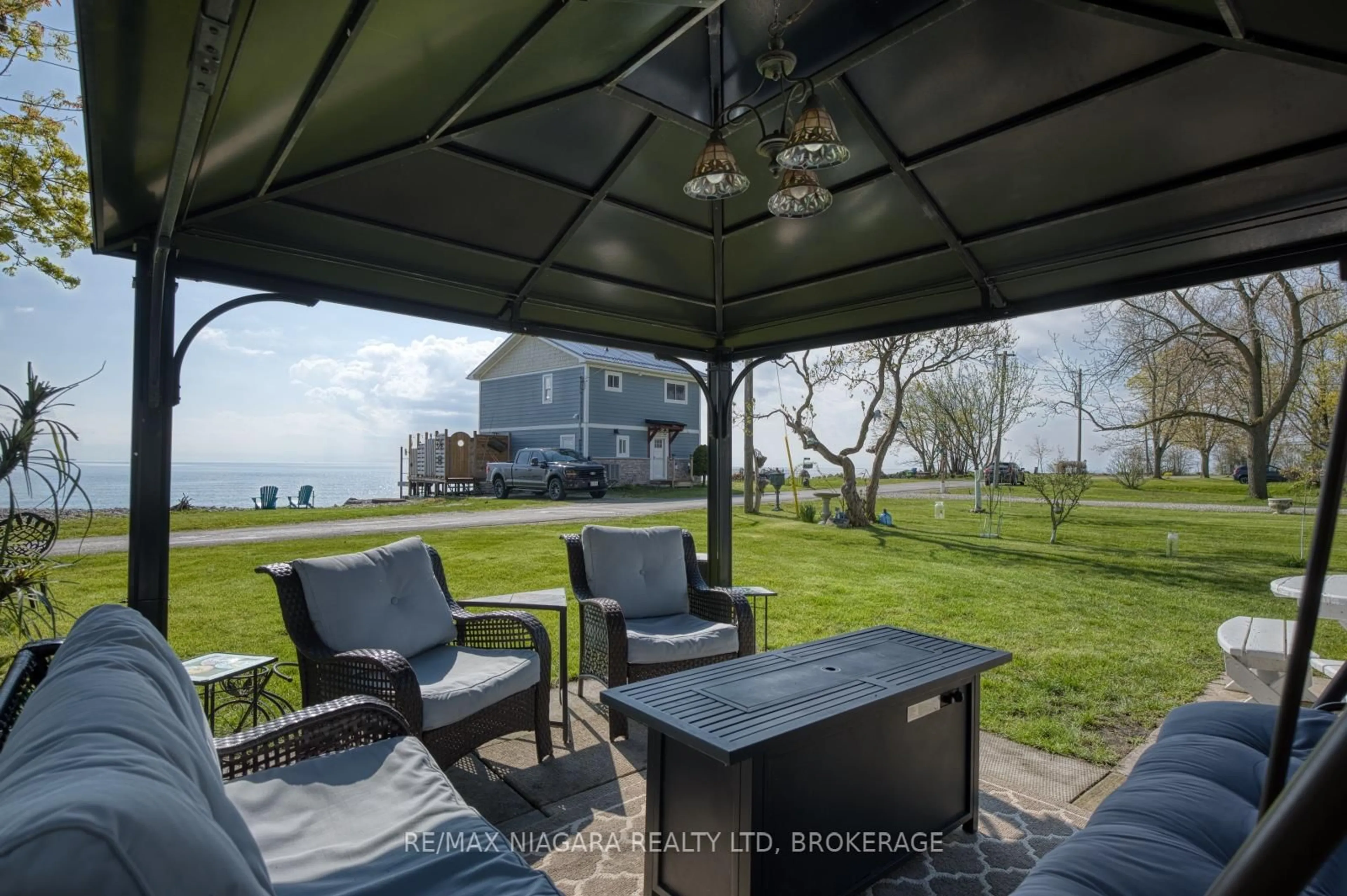 Patio, water/lake/river/ocean view for 20 Mohawk Point Rd, Haldimand Ontario N0A 1K0