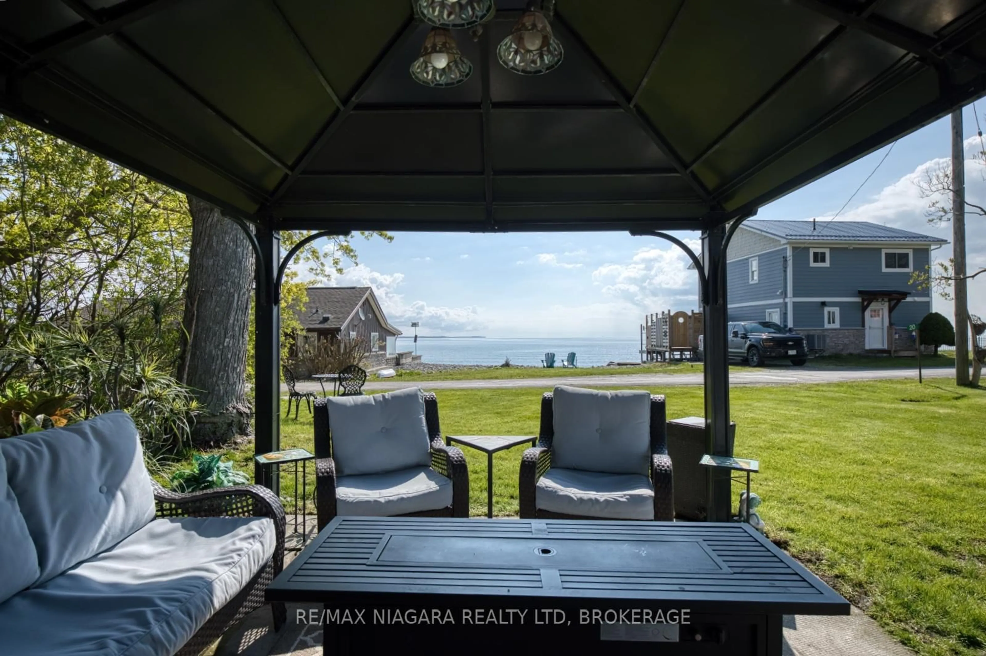 Patio, water/lake/river/ocean view for 20 Mohawk Point Rd, Haldimand Ontario N0A 1K0