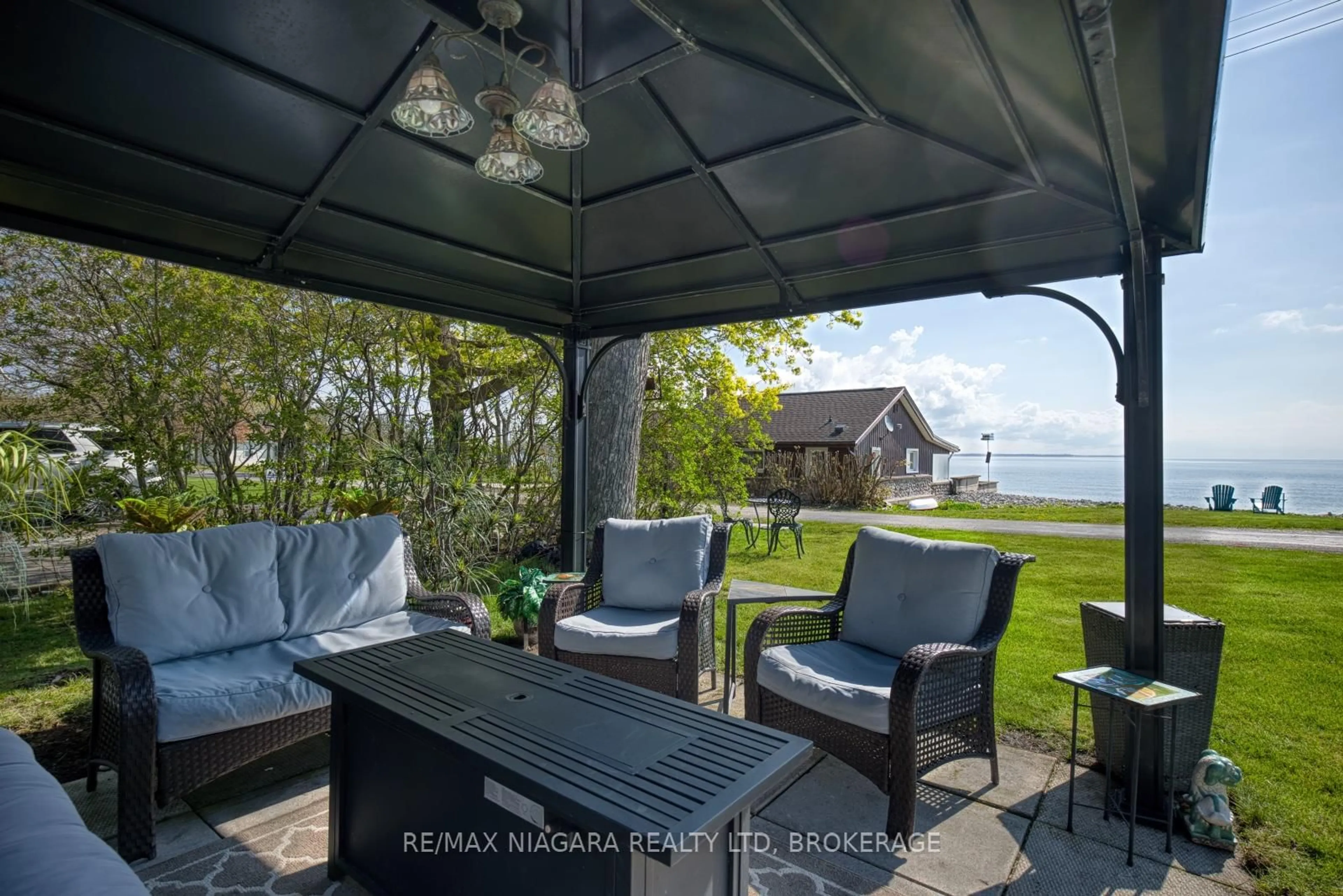 Patio, water/lake/river/ocean view for 20 Mohawk Point Rd, Haldimand Ontario N0A 1K0