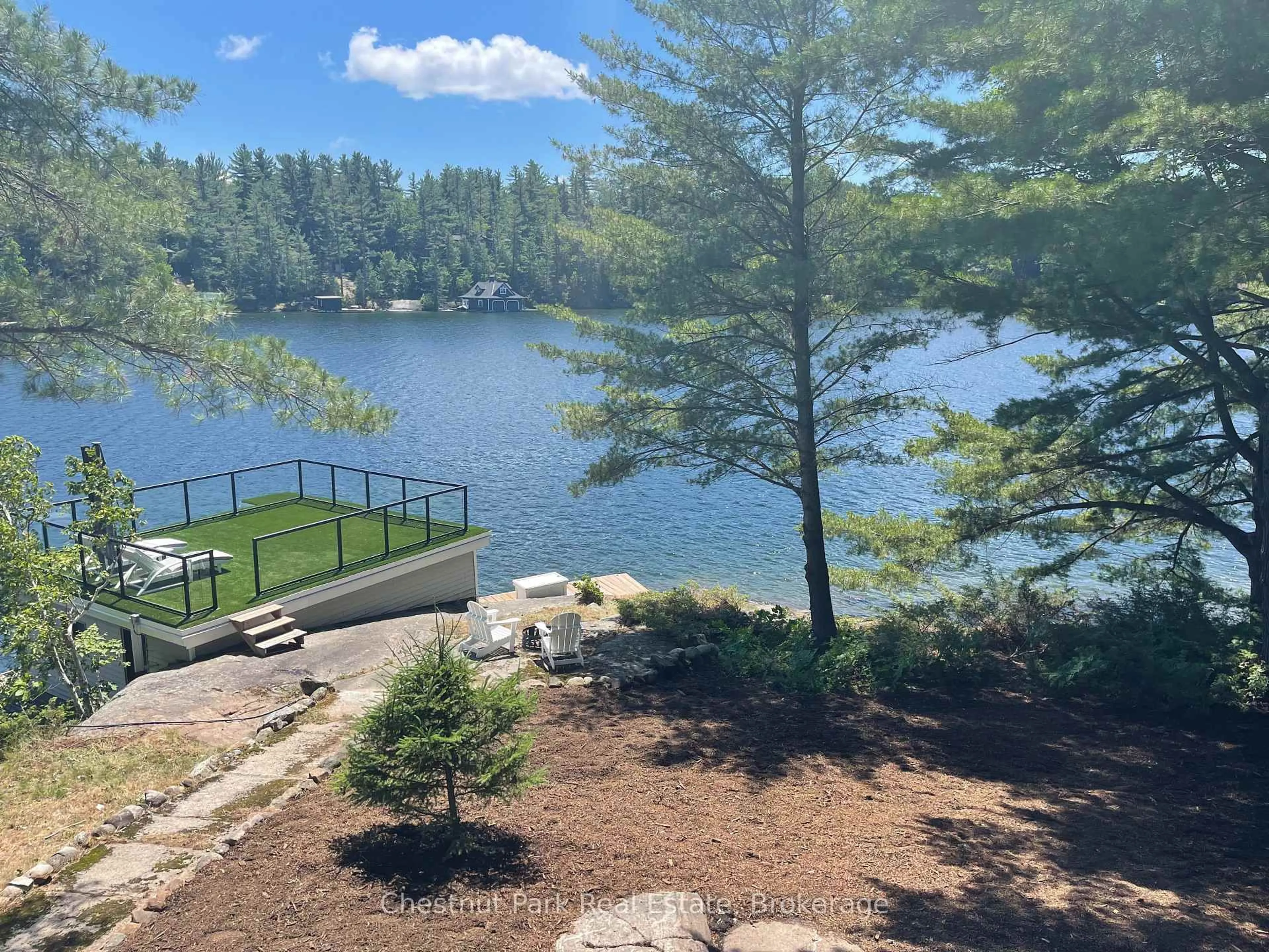 Patio, water/lake/river/ocean view for 117 STEELES Rd, Seguin Ontario P0C 1J0