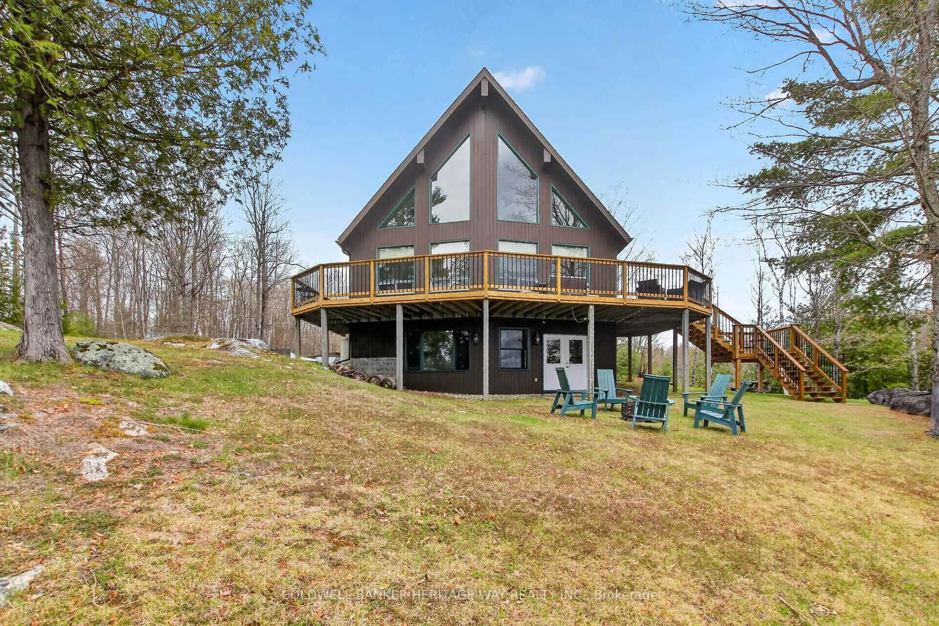 Patio, water/lake/river/ocean view for 1220 Thomas Lane, Ompah Ontario K0H 2J0