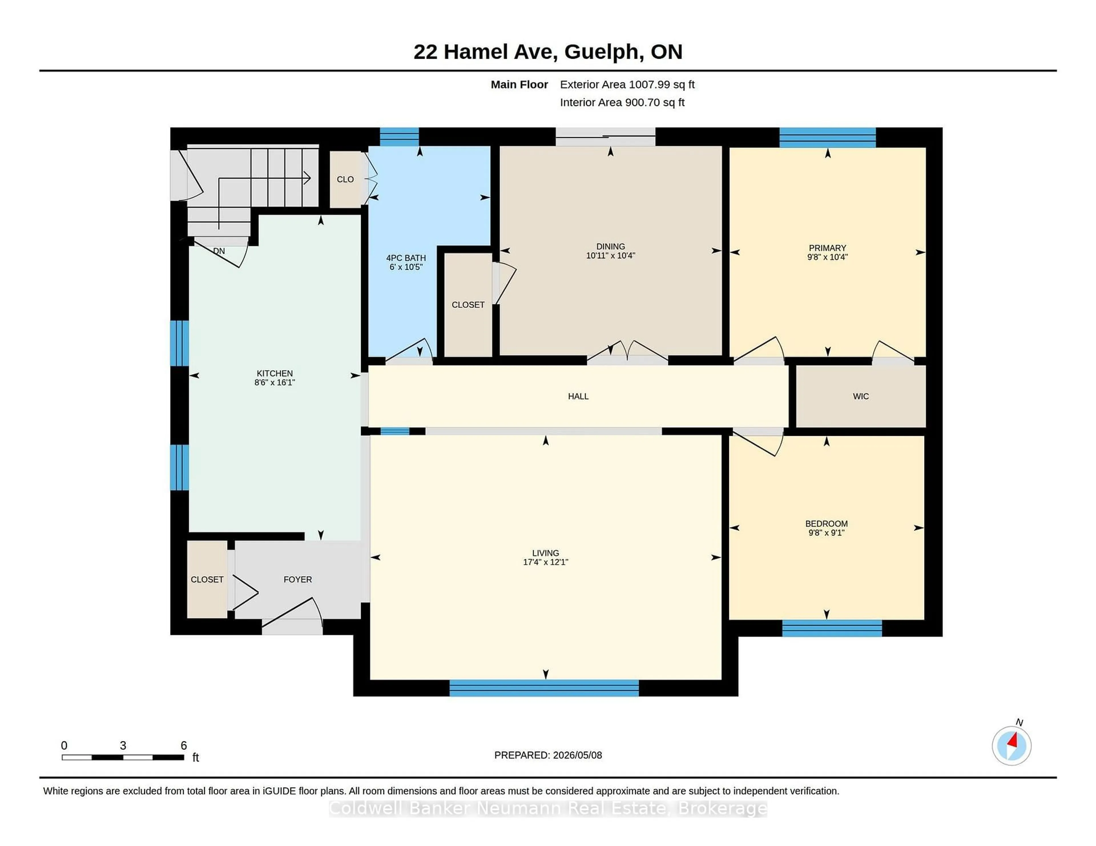 Floor plan for 22 Hamel Ave, Guelph Ontario N1H 5M1