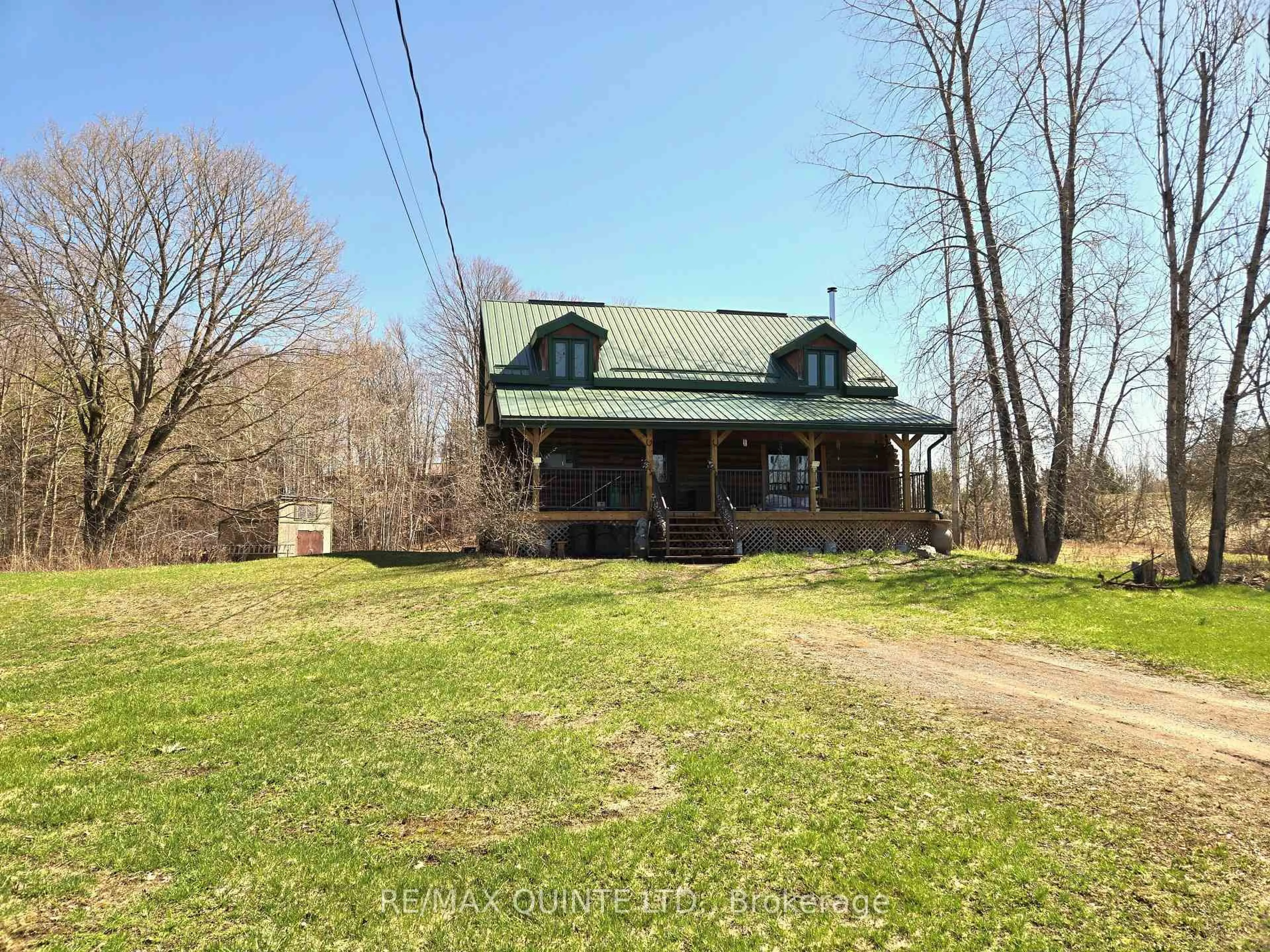 A pic from outside/outdoor area/front of a property/back of a property/a pic from drone, unknown for 20 Thompson Rd, Madoc Ontario K0K 2K0