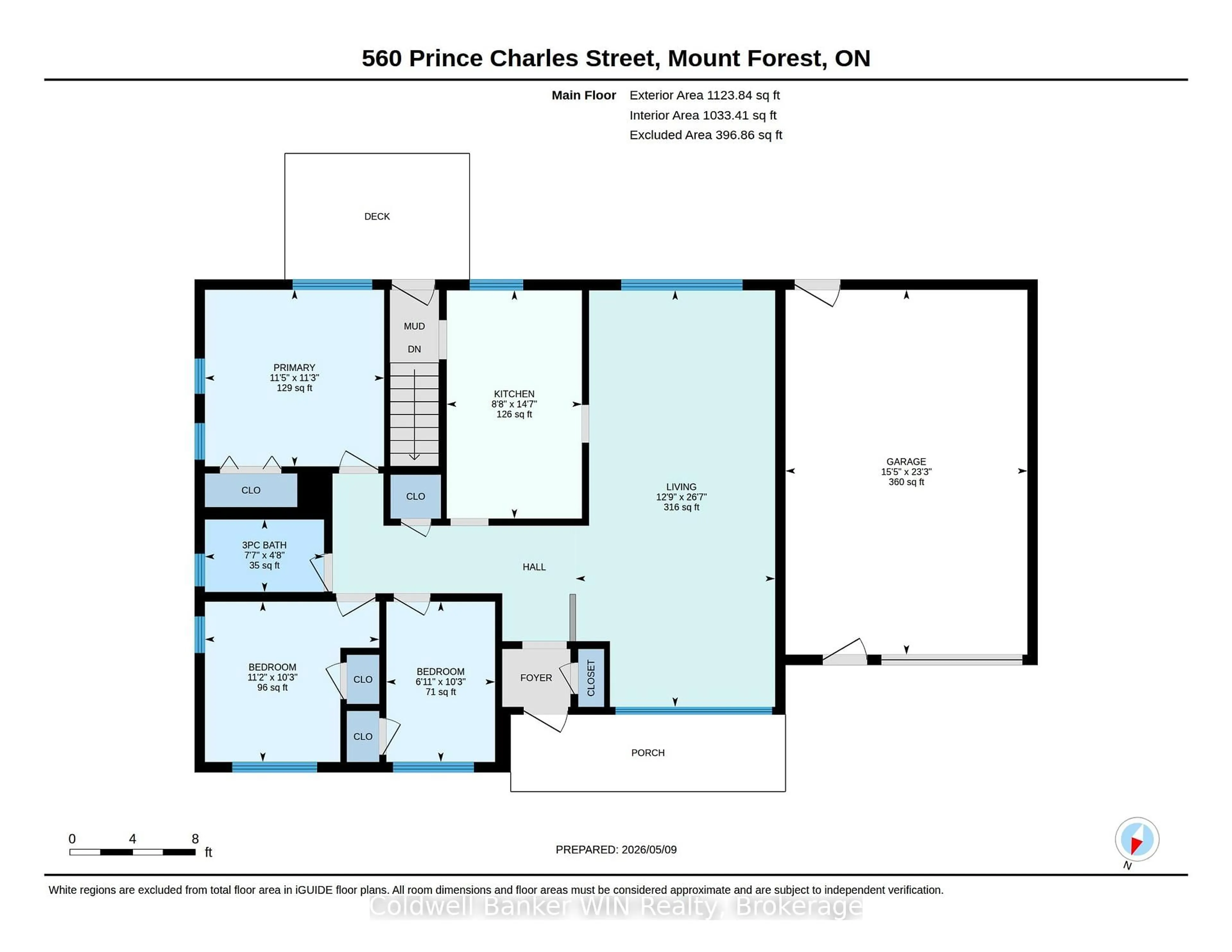 Floor plan for 560 Prince Charles St, Wellington North Ontario N0G 2L3