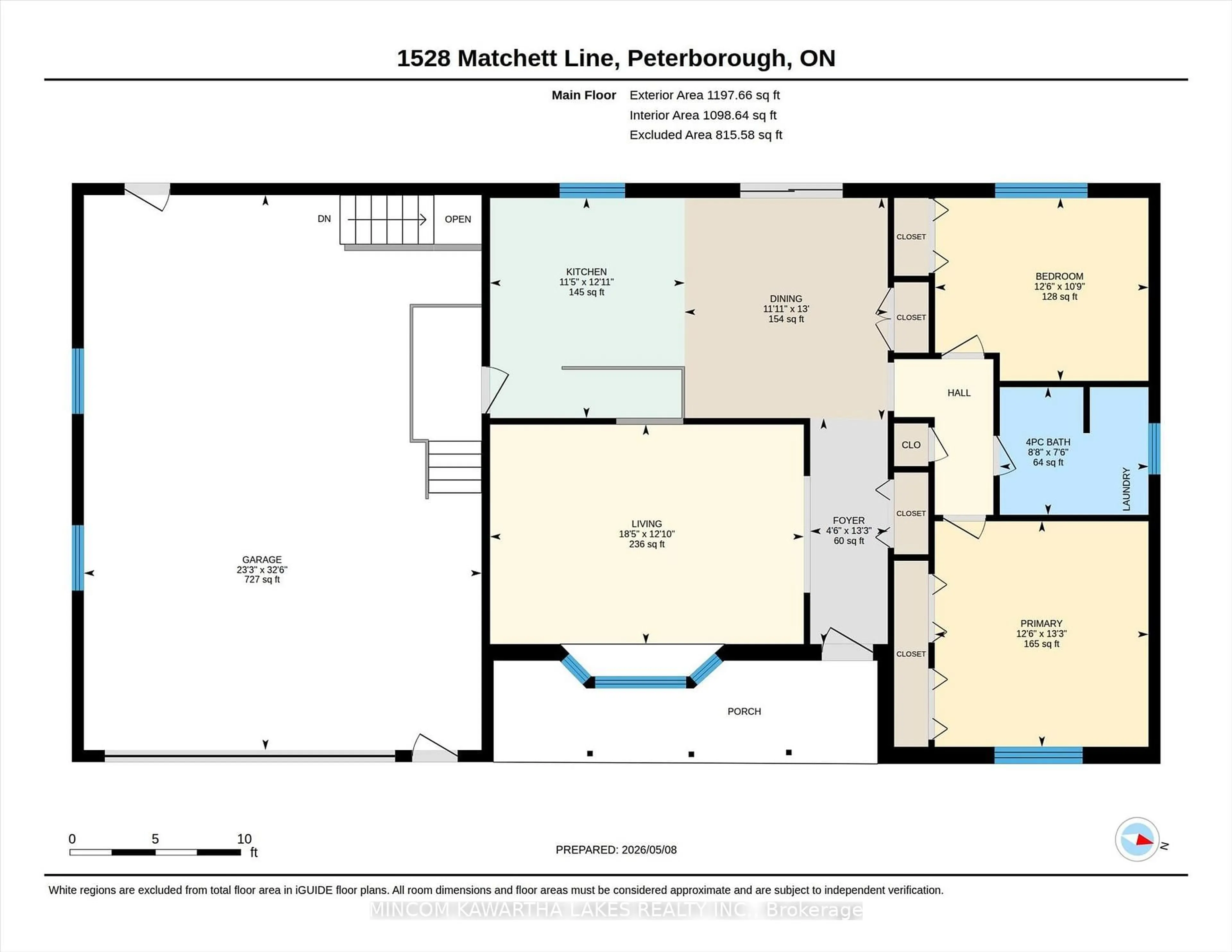 Floor plan for 1528 Matchett Line, Otonabee-South Monaghan Ontario K9J 6Y3