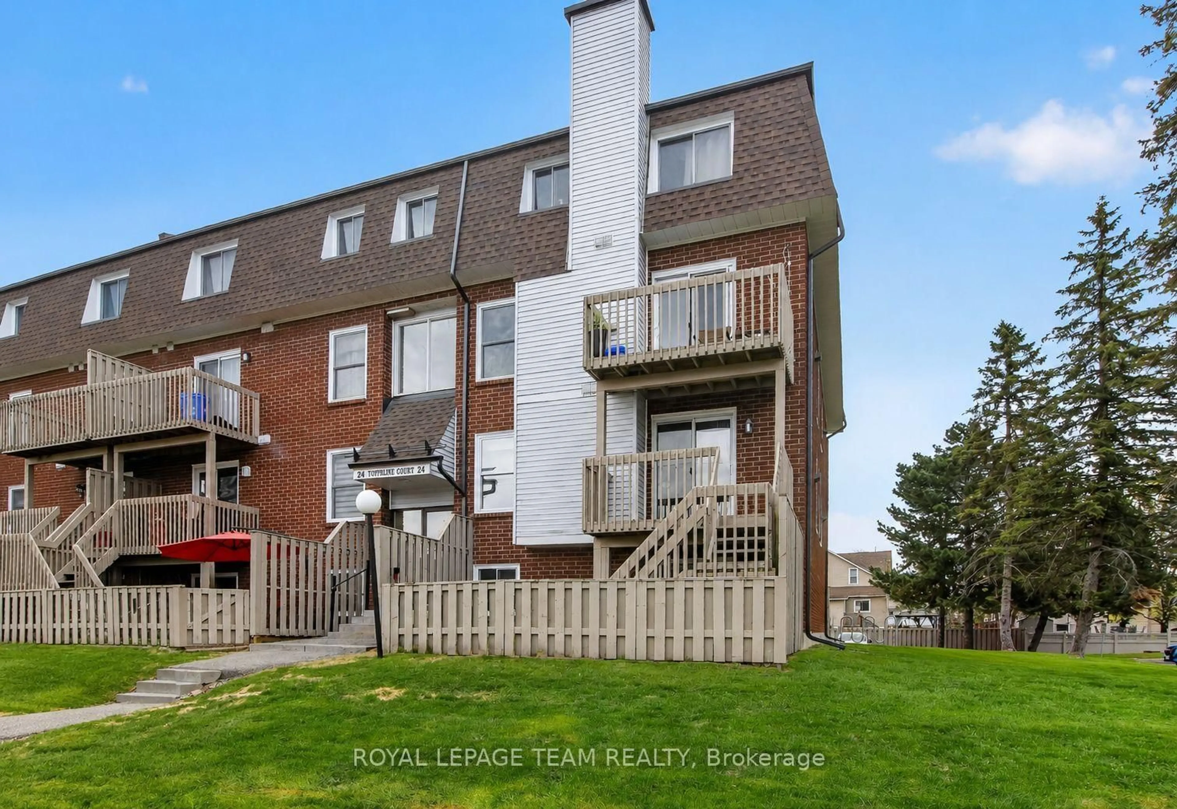 A pic from outside/outdoor area/front of a property/back of a property/a pic from drone, street for 24 Townline Rd #107, Carleton Place Ontario K7C 4B6