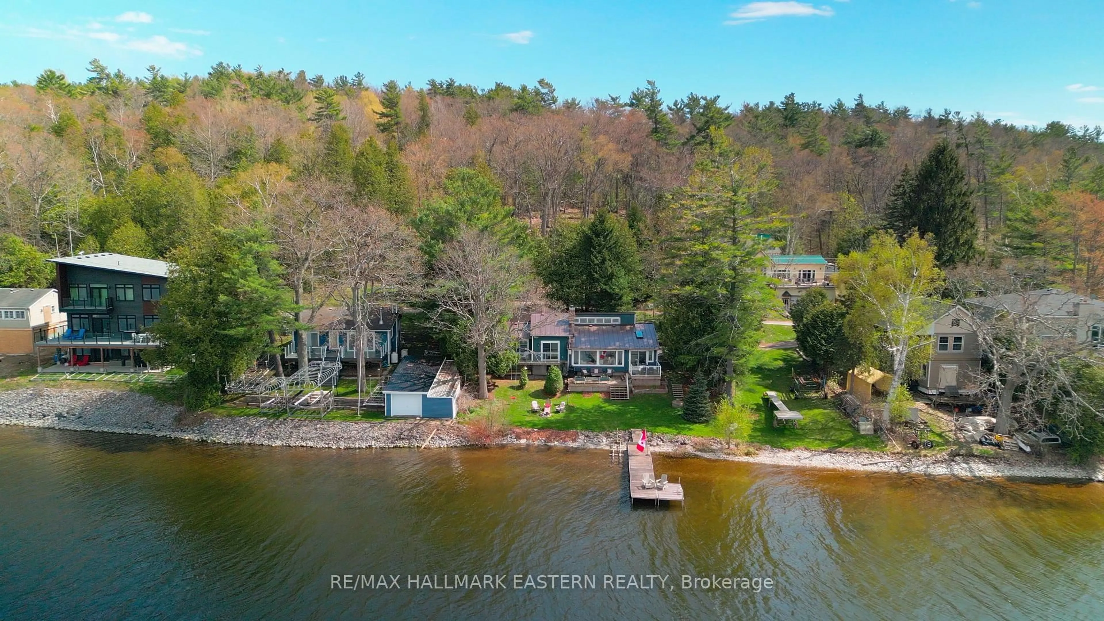 A pic from outside/outdoor area/front of a property/back of a property/a pic from drone, water/lake/river/ocean view for 8018 Taits Beach Rd ##200, Hamilton Township Ontario K0L 1E0