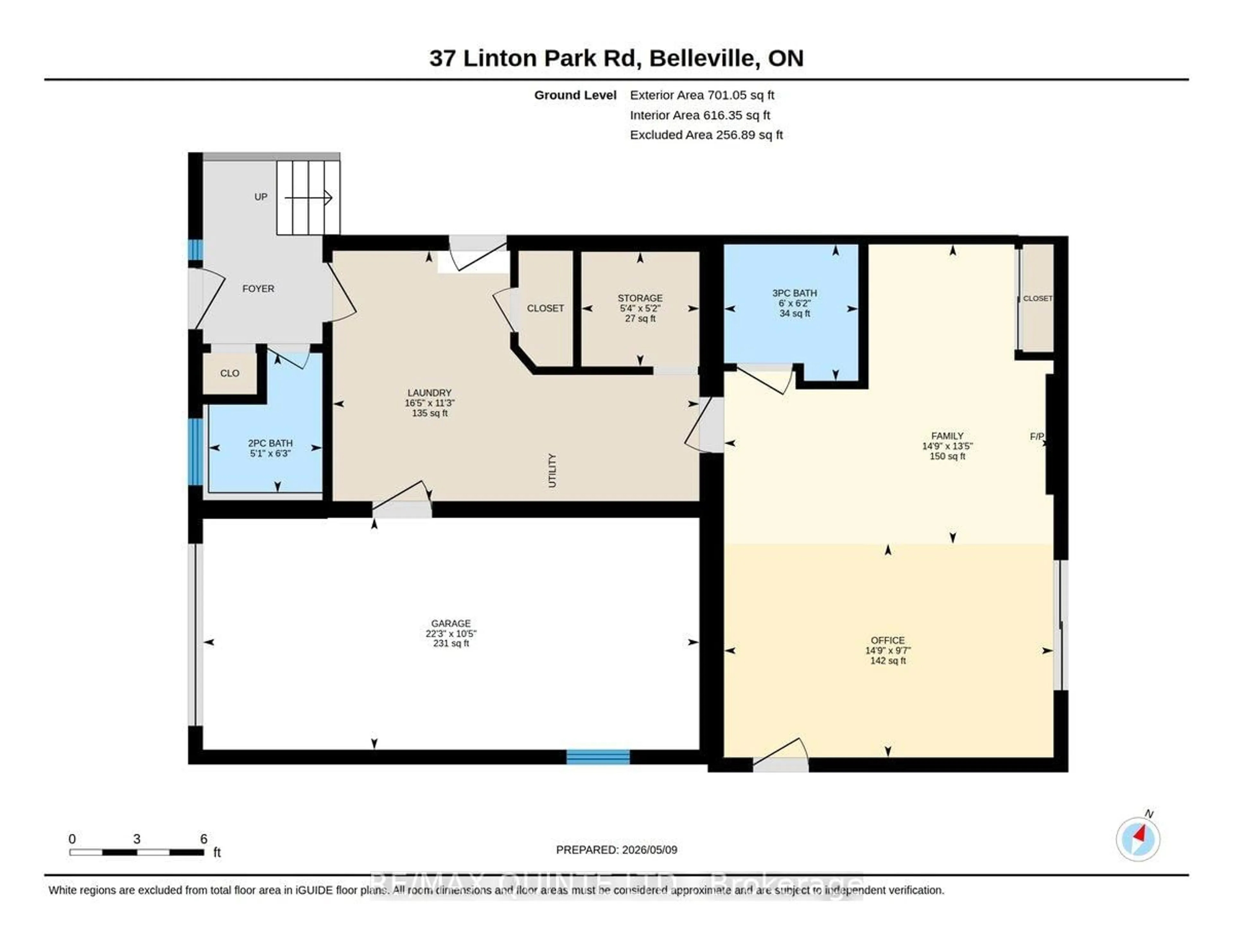 Floor plan for 37 Linton Park Rd, Belleville Ontario K8N 4K7