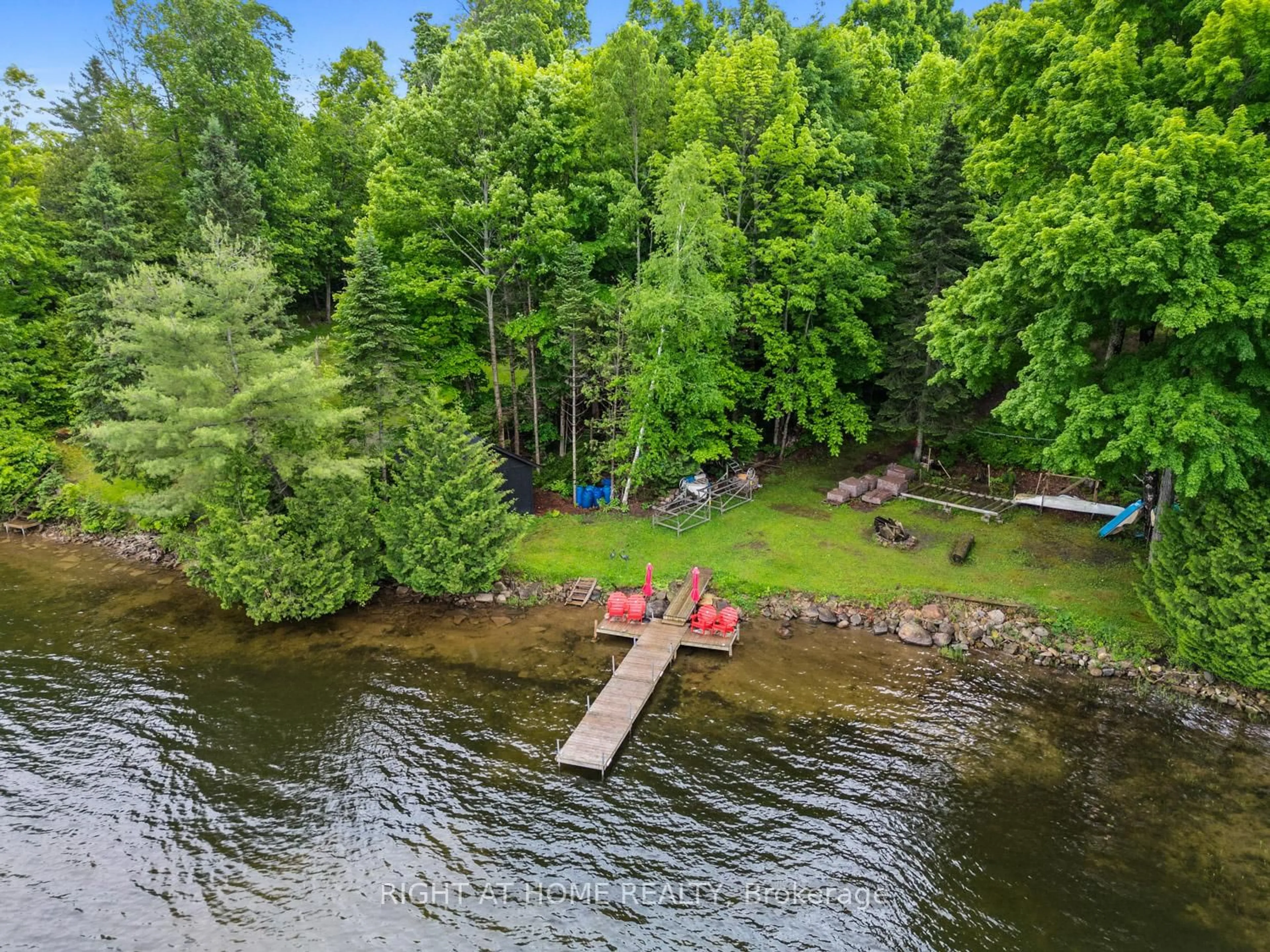 A pic from outside/outdoor area/front of a property/back of a property/a pic from drone, water/lake/river/ocean view for 96 Suter Dr, Kawartha Lakes Ontario K0M 2B0